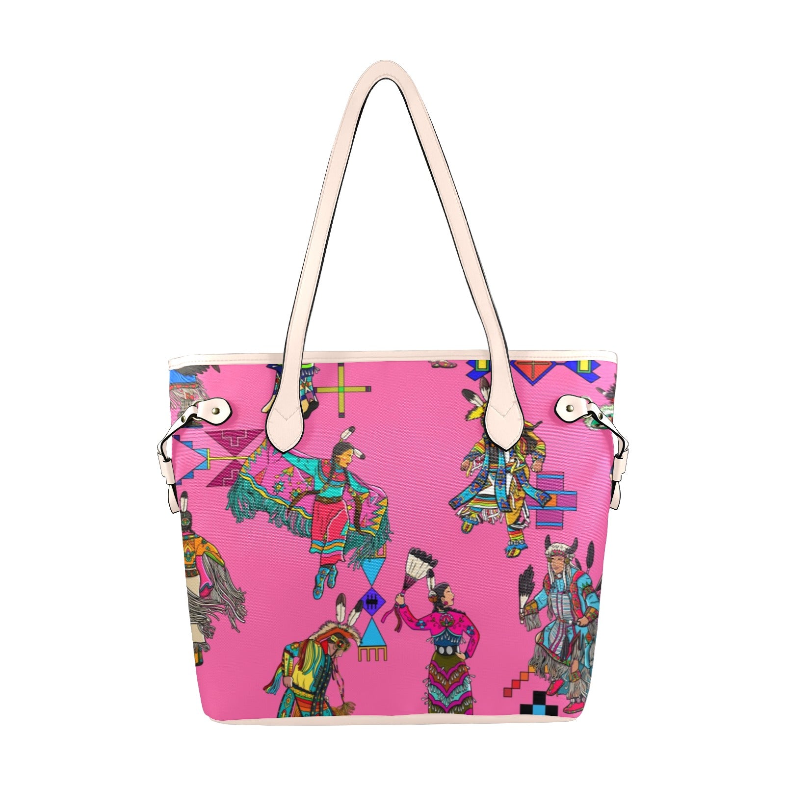 Grand Entry Dancer Pink Clover Canvas Tote Bag
