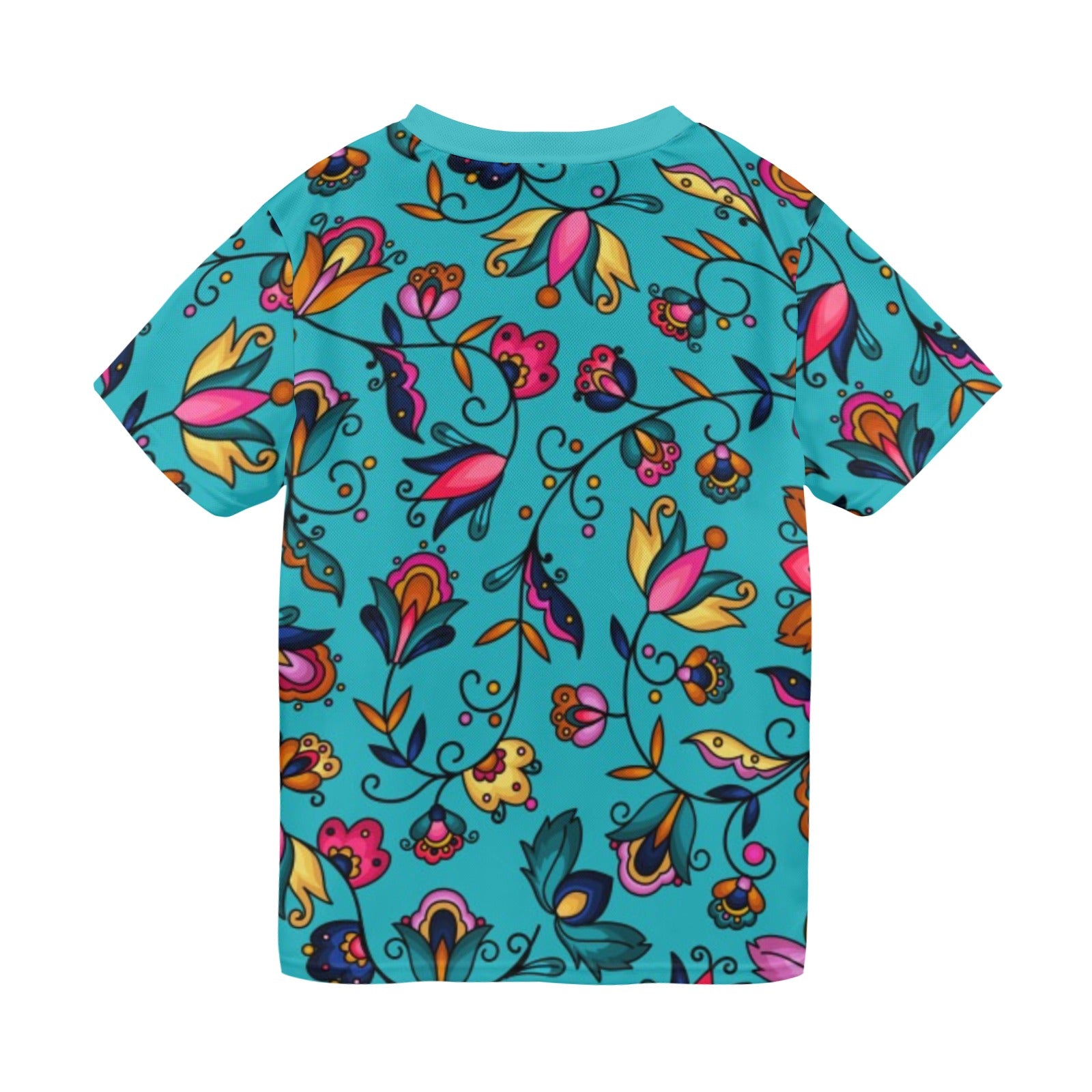 Copper Prairie Petals Turquoise T-shirt for Men