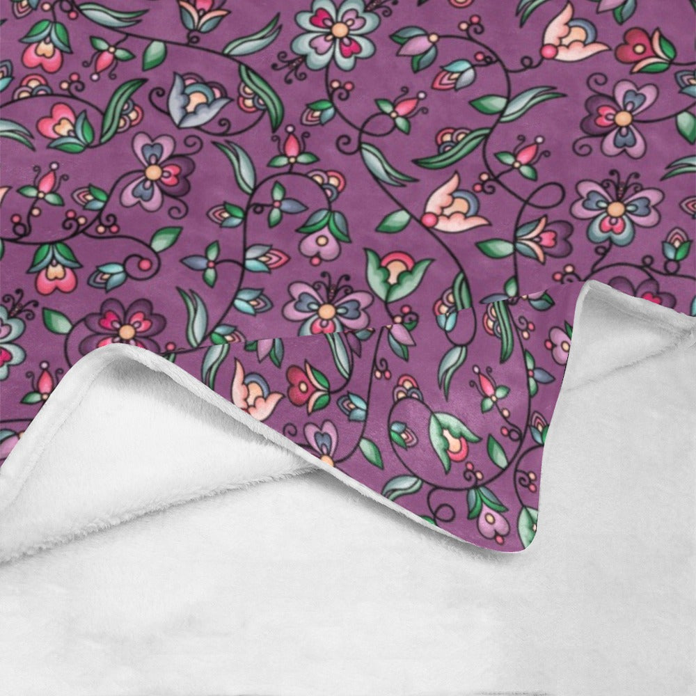 Amber Evening Garland Purple Ultra-Soft Micro Fleece Blanket 50"x60"