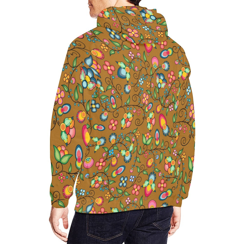 Floral Bounty Fall Leaves Hoodie for Men (USA Size)