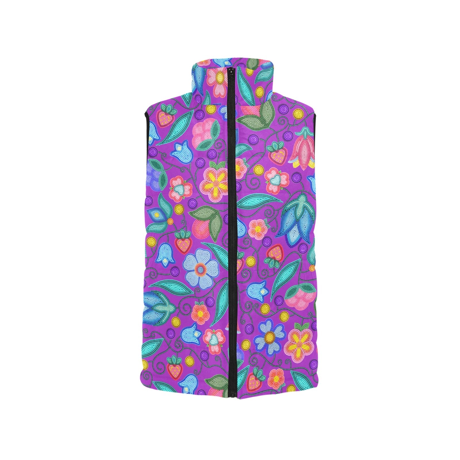 Sweet Offering Purple Women's Padded Vest Jacket