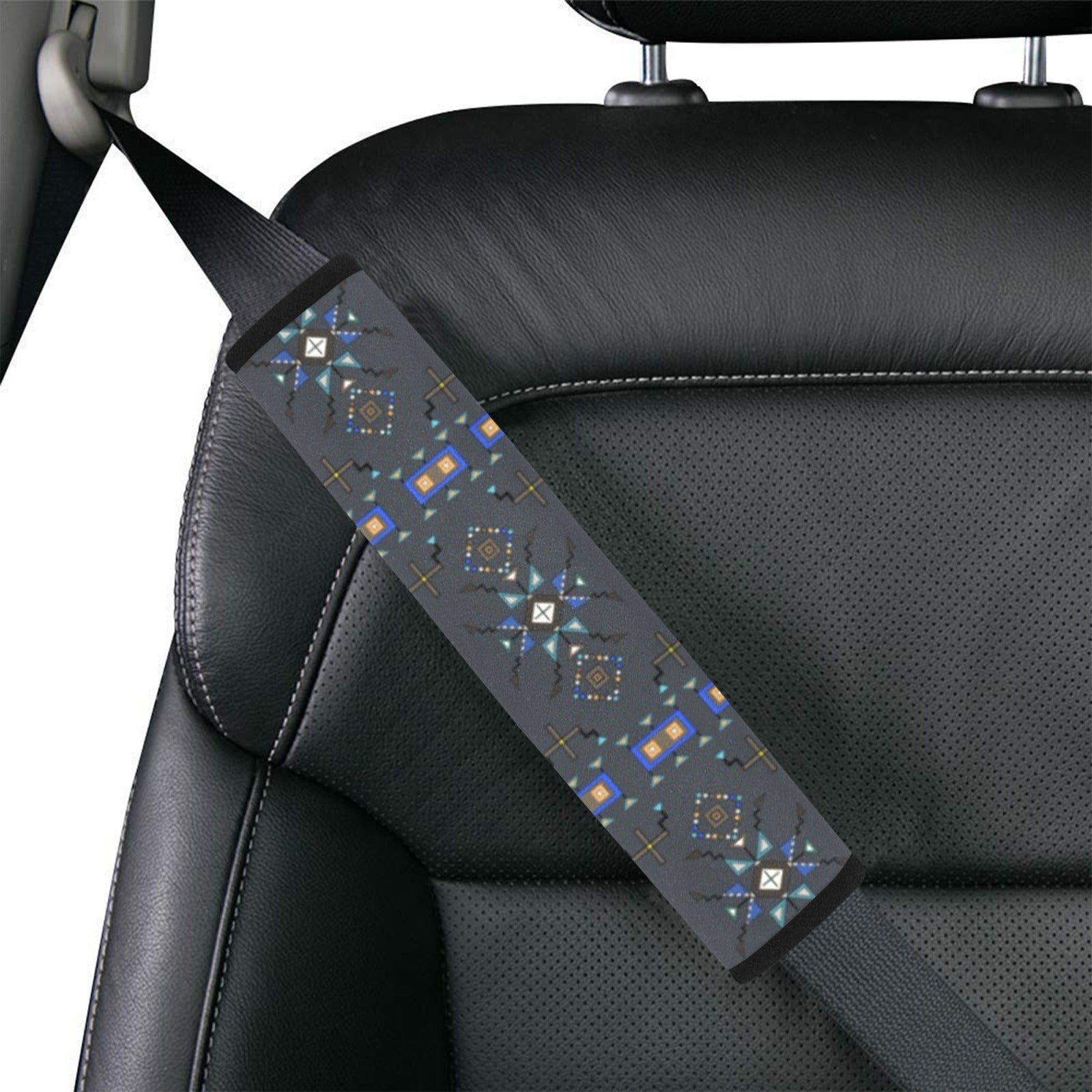 Eagle Strike Gray Car Seat Belt Cover 7''x12.6'' (Pack of 2)