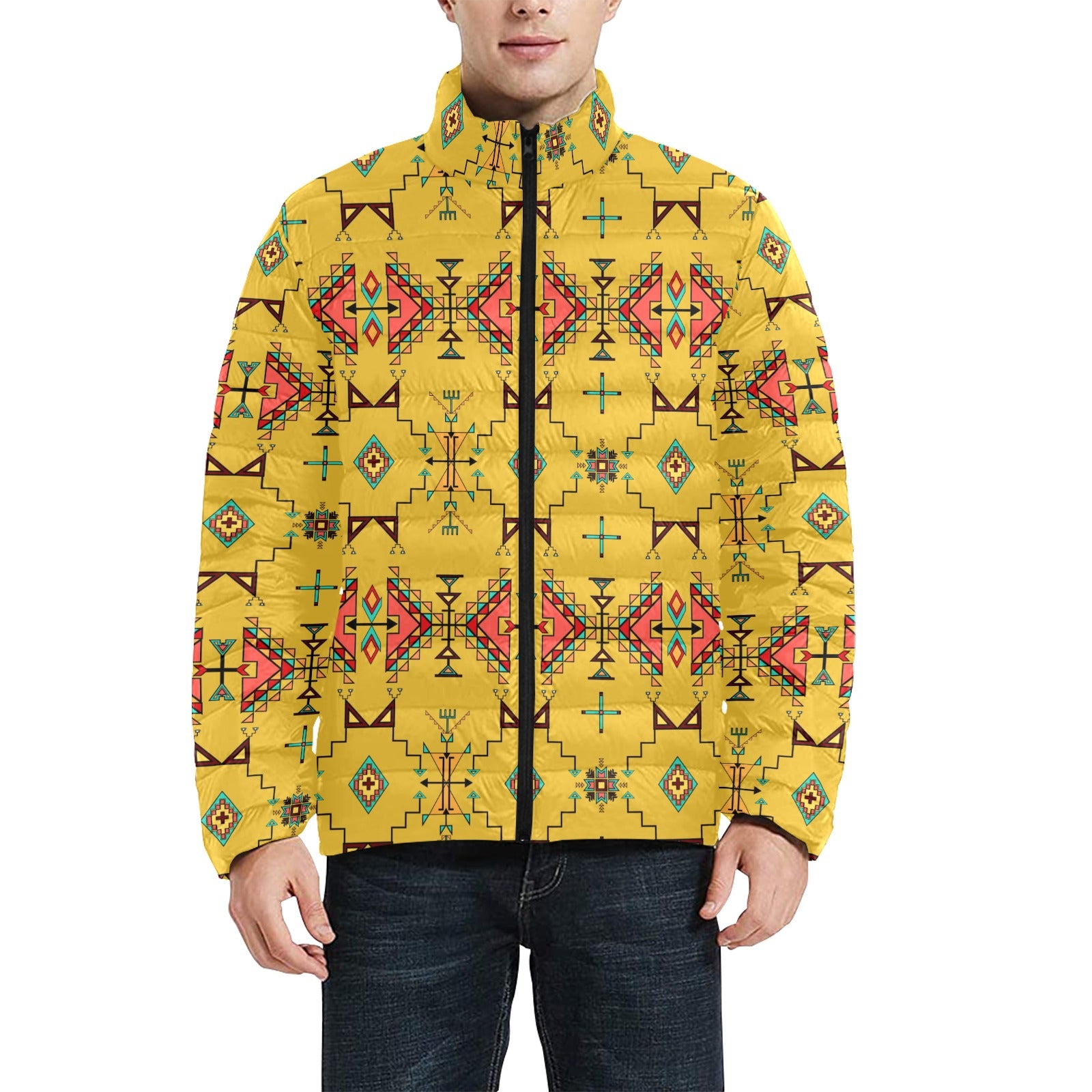 Thunder Flight Yellow Men's Padded Jacket