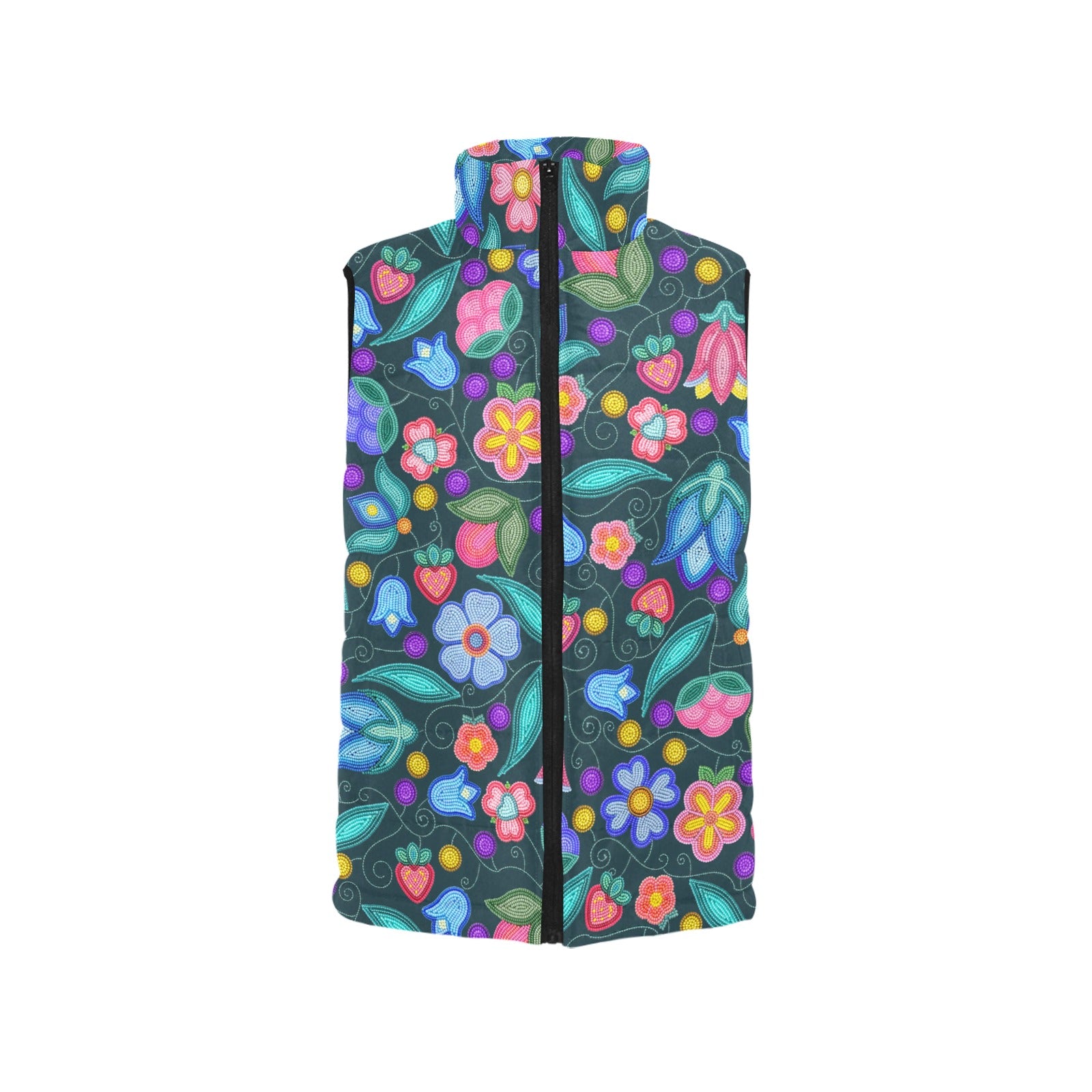 Sweet Offering Dark Teal Women's Padded Vest Jacket