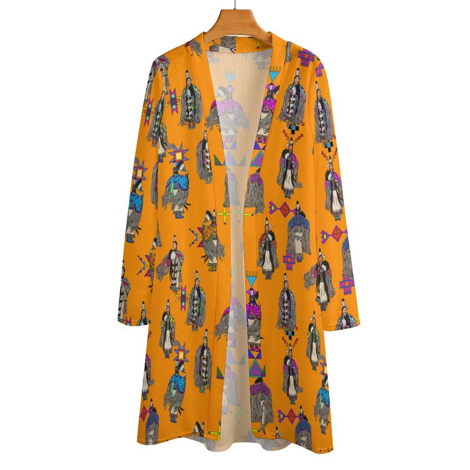 Women's Tradish Dancers Orange Cardigan