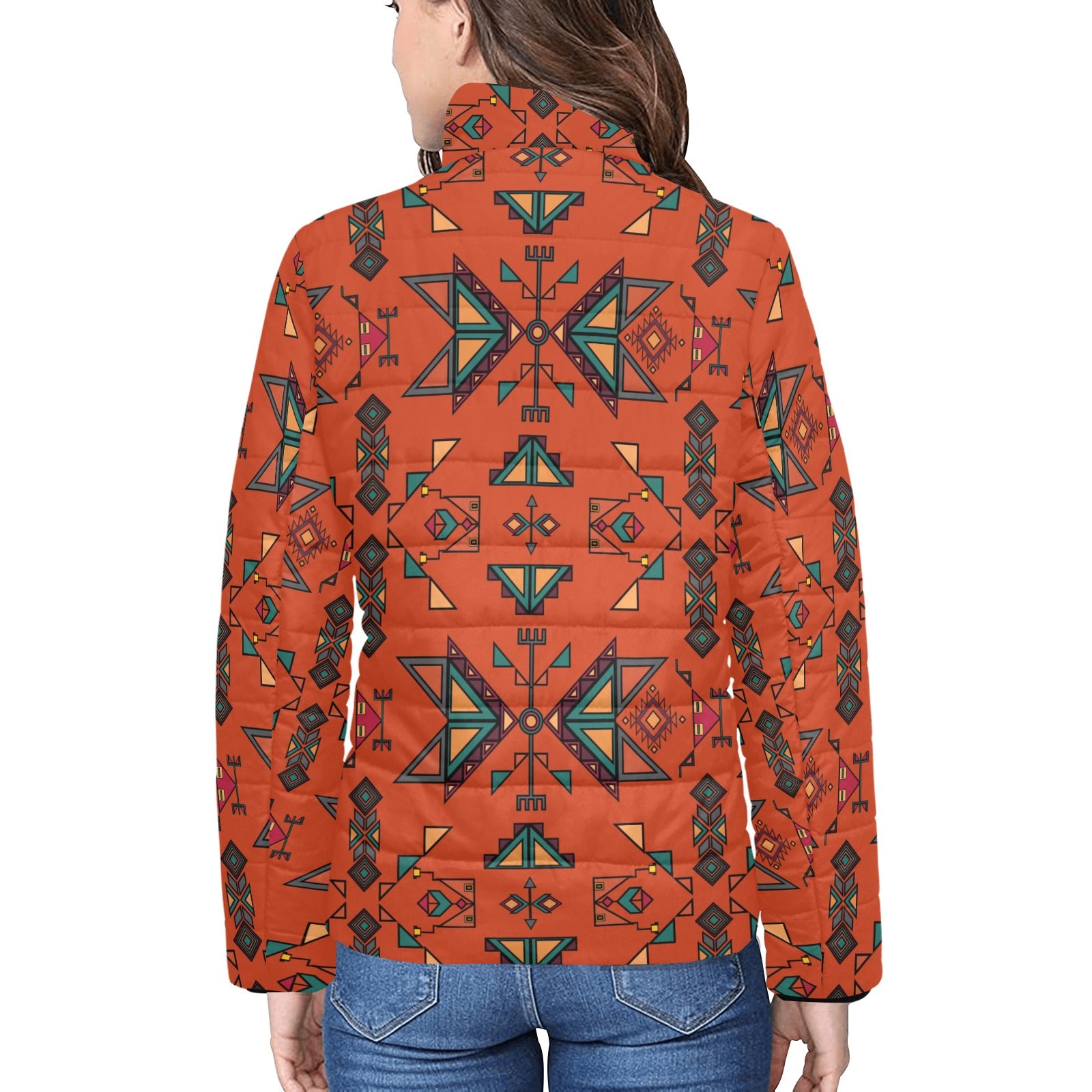 Arrow Dawn Orange Women's Stand Collar Padded Jacket