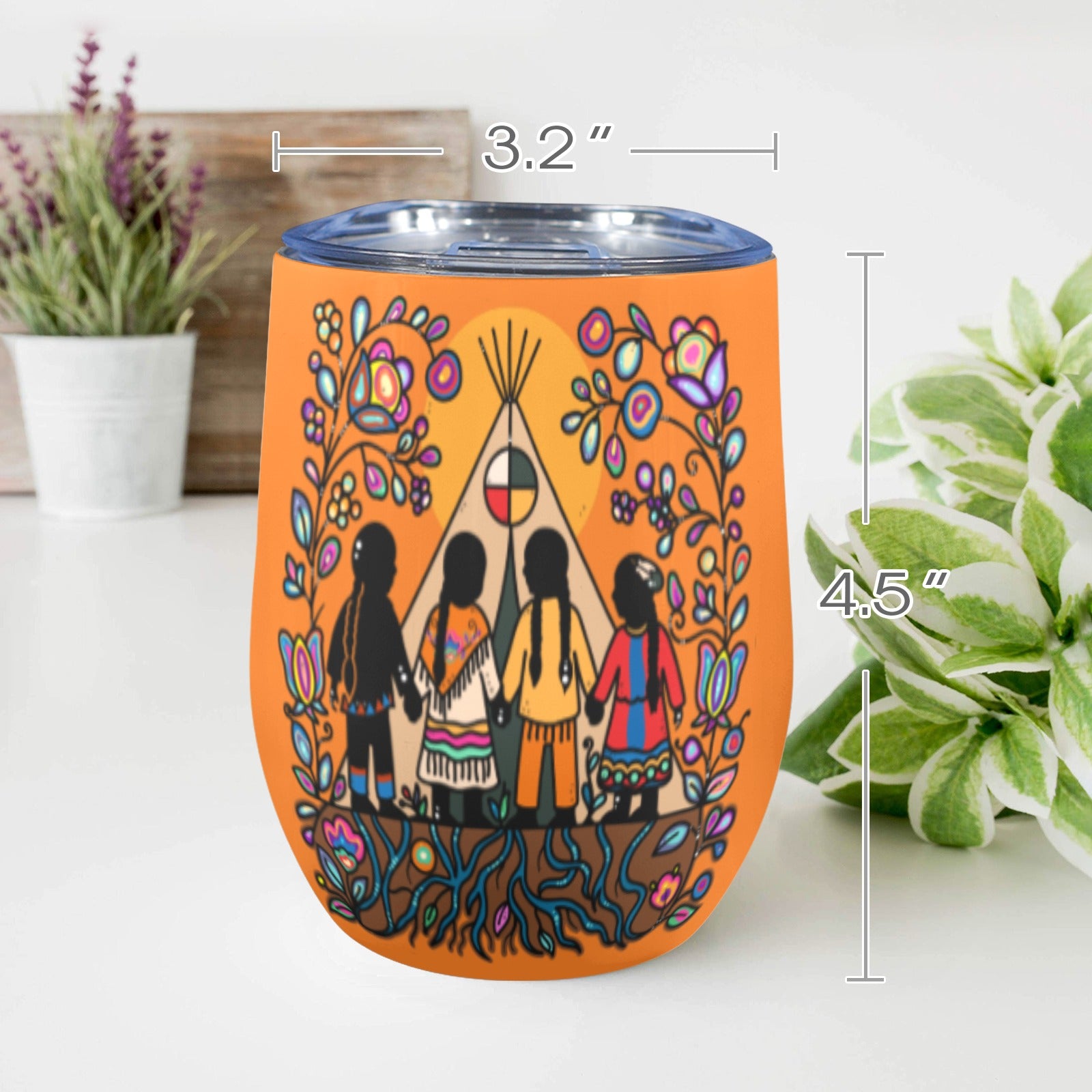Rooted in Culture 12oz Wine Tumbler