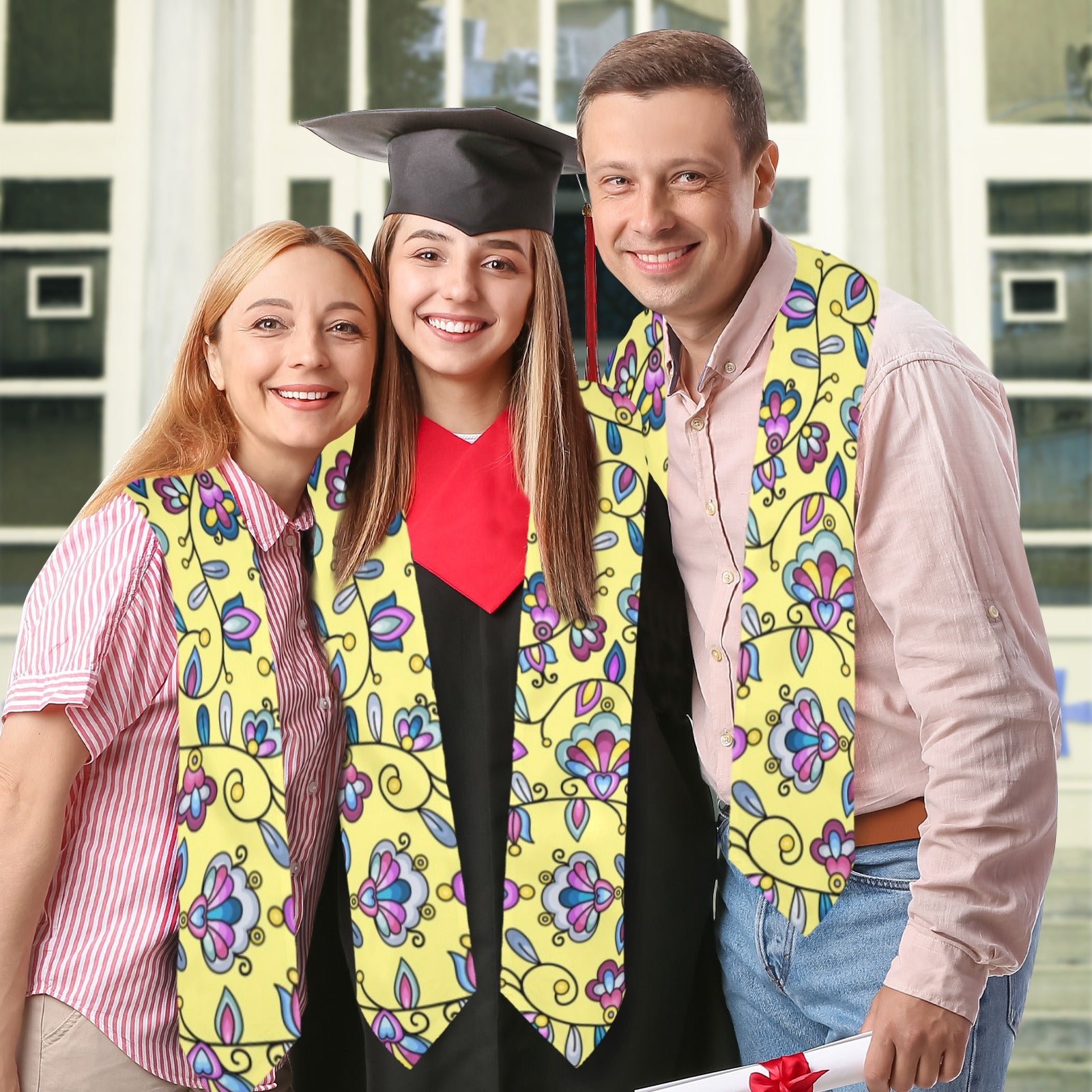 Autumn Bundle Blessing Yellow Graduation Stole