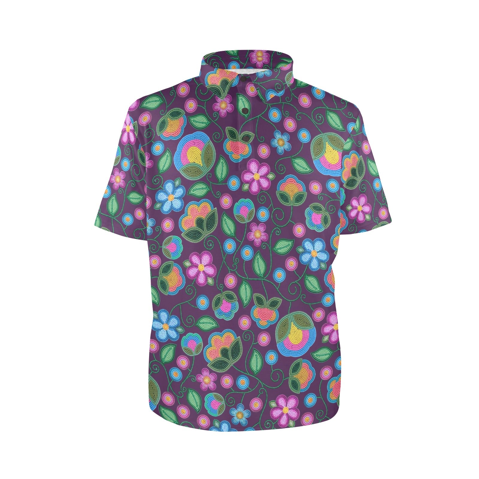 Turquoise Sunbeam Violet Polo Shirt