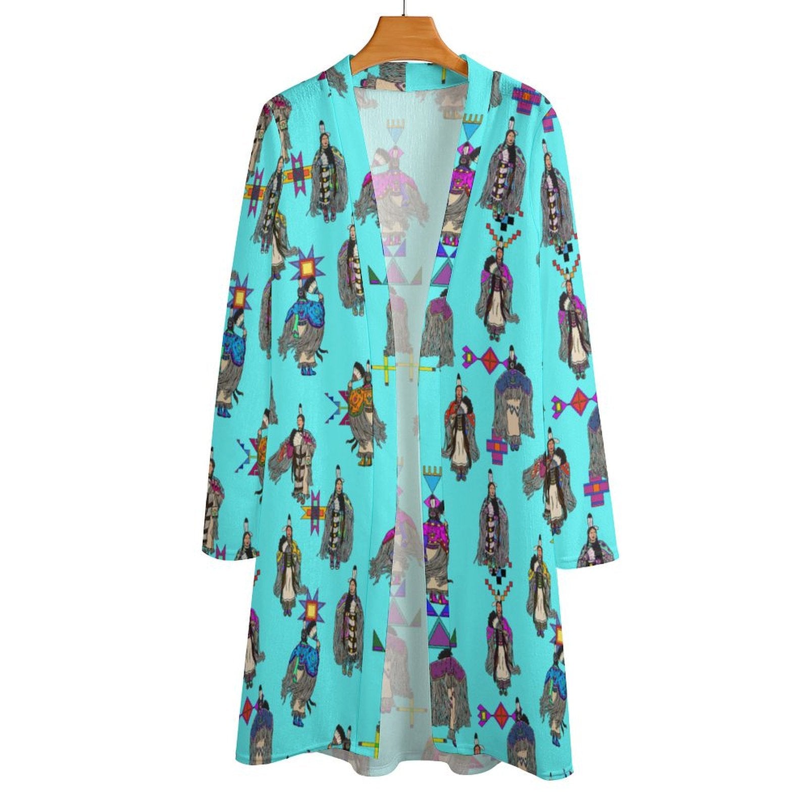 Women's Tradish Dancers Turquoise Cardigan