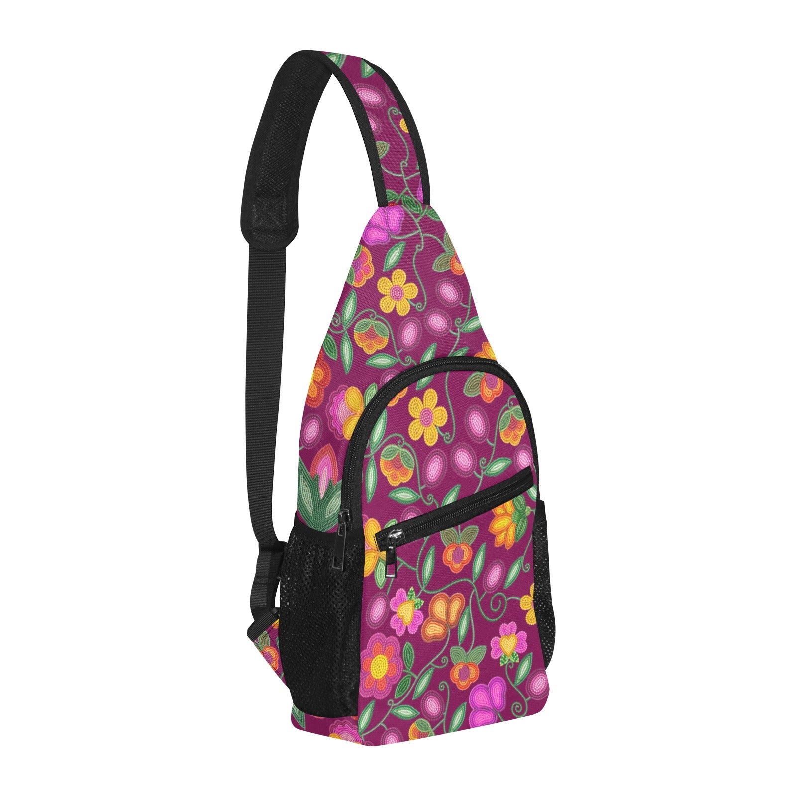 Boreal Bounty Dark Magenta Chest Bag