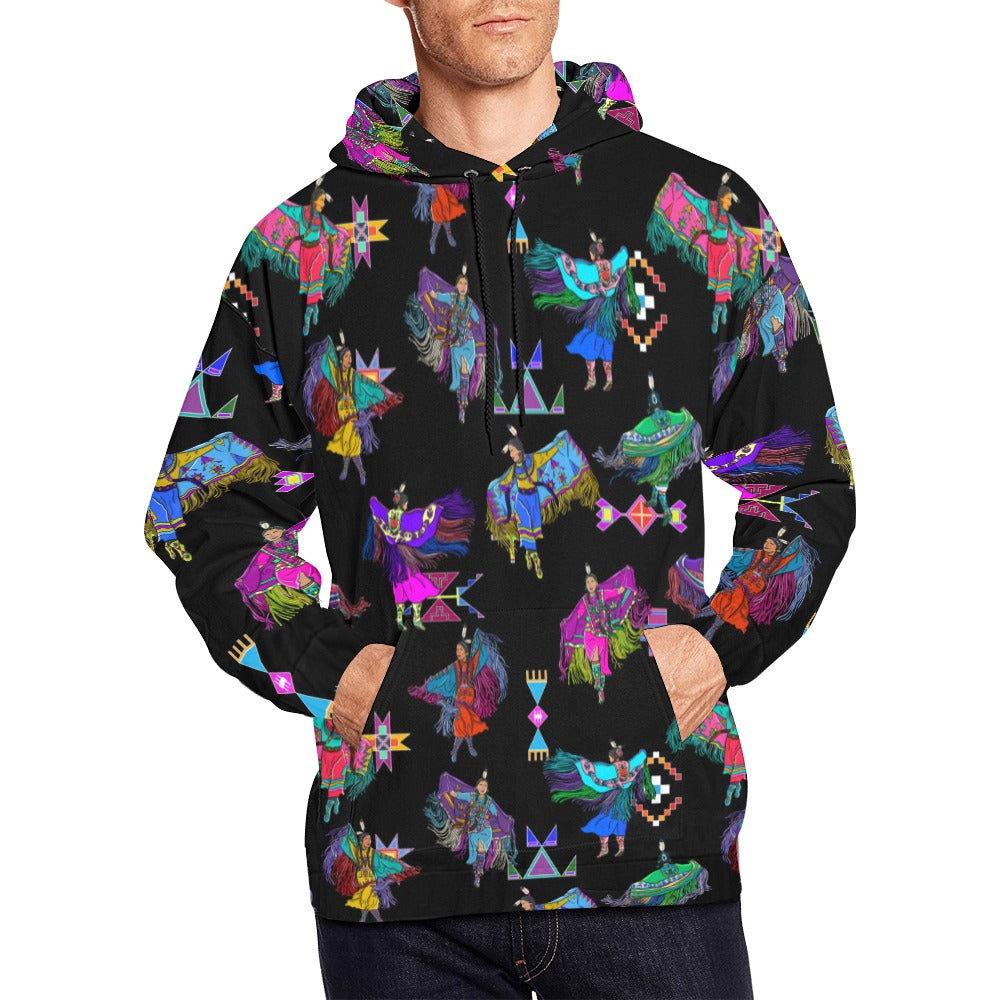 Women's Fancy Dancers Black Hoodie for Men (USA Size)