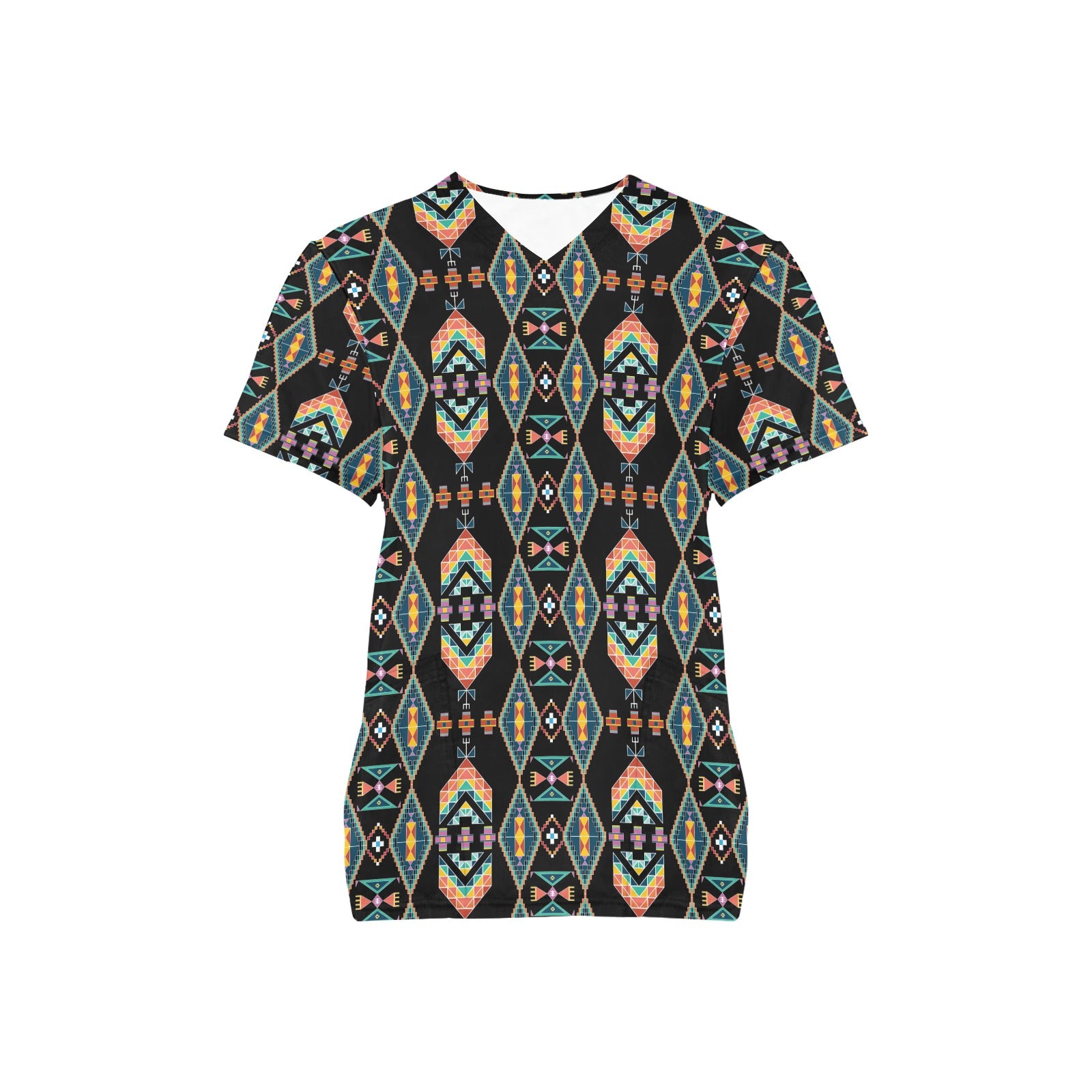 Travois Tipi Black Scrub Top