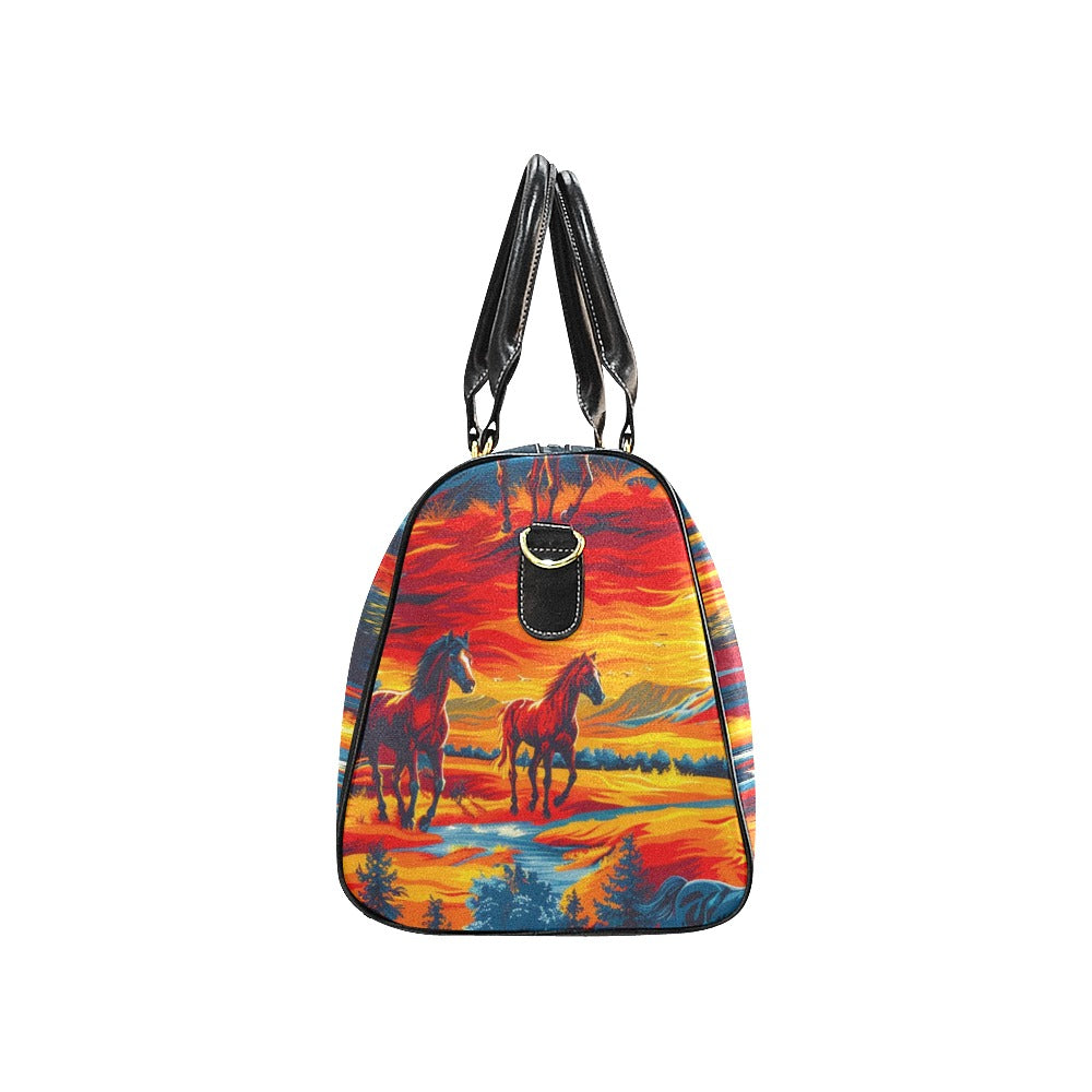 Wild Horses Waterproof Travel Bag/Small