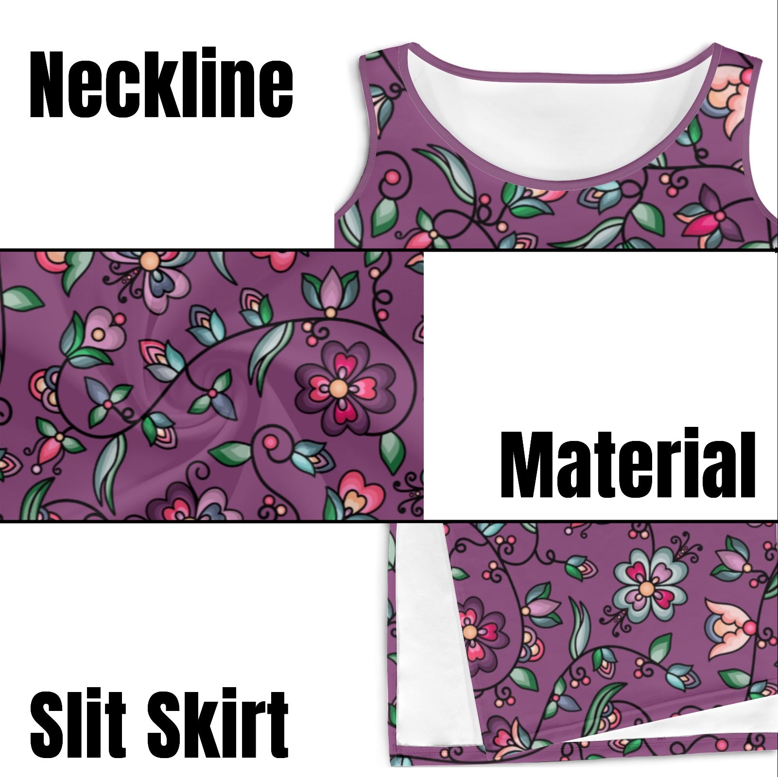 Amber Evening Garland Purple Phaedra Sleeveless Open Fork Long Dress