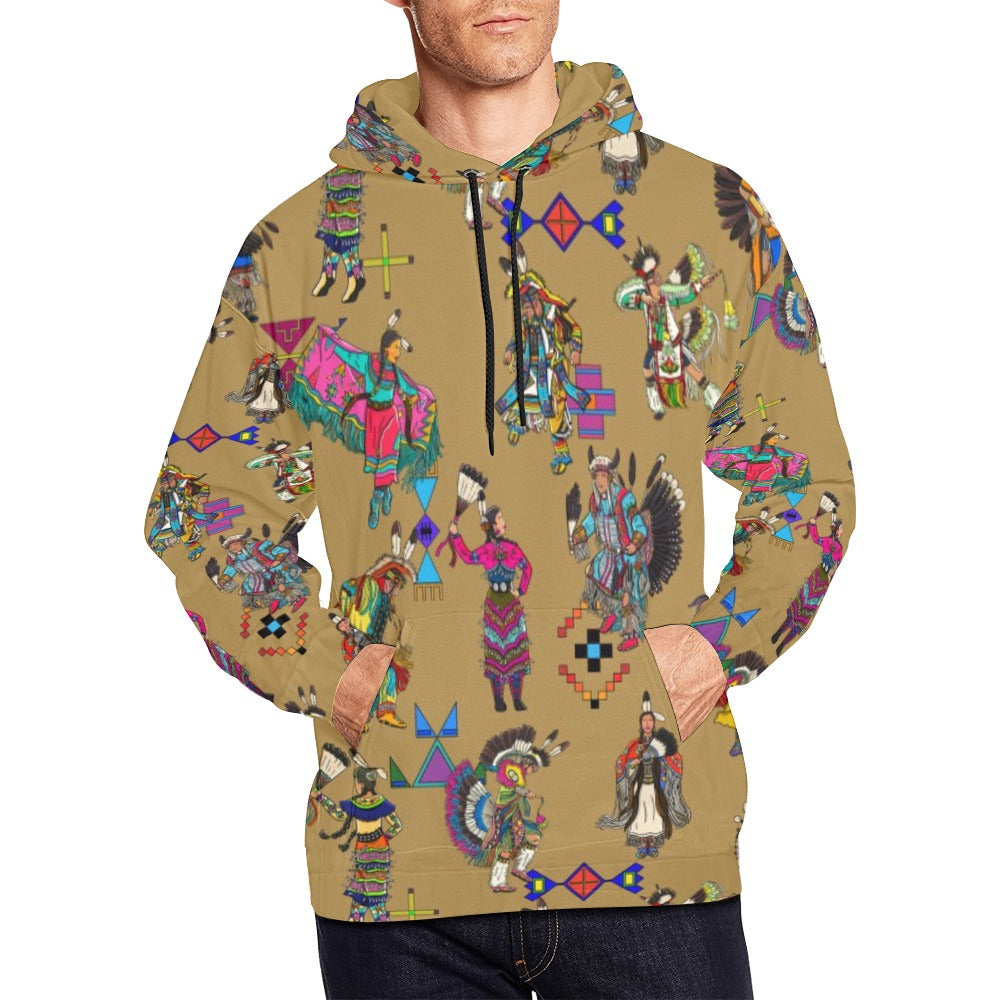 Grand Entry Dancers Earth Hoodie for Men (USA Size)