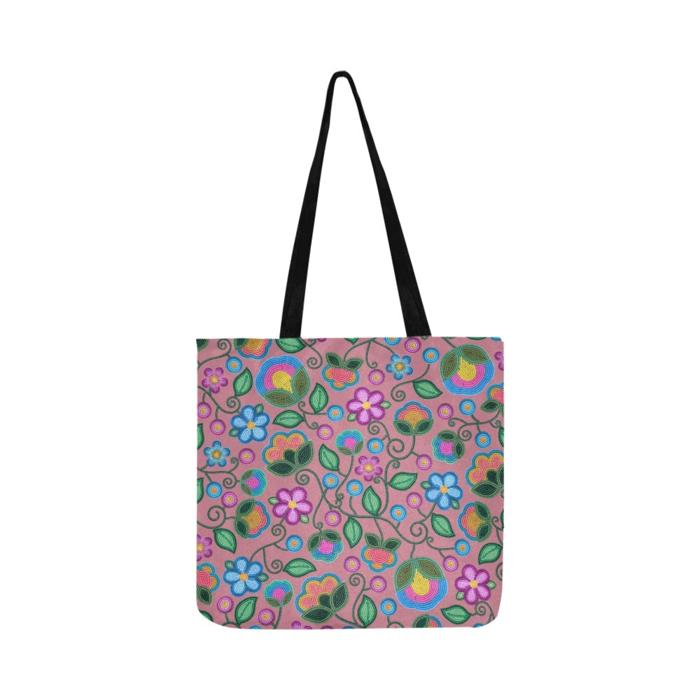 Turquoise Sunbeam Peach Reusable Shopping Bag (Two sides)