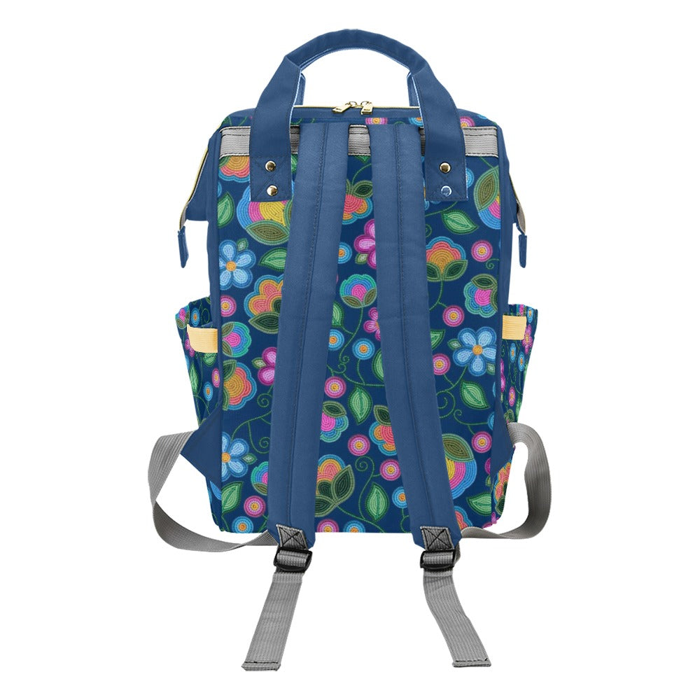 Turquoise Sunbeam Blue Multi-Function Diaper Backpack/Diaper Bag