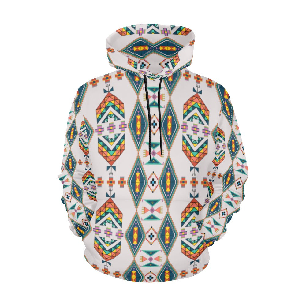 Travois Tipi Grey Hoodie for Women (USA Size)