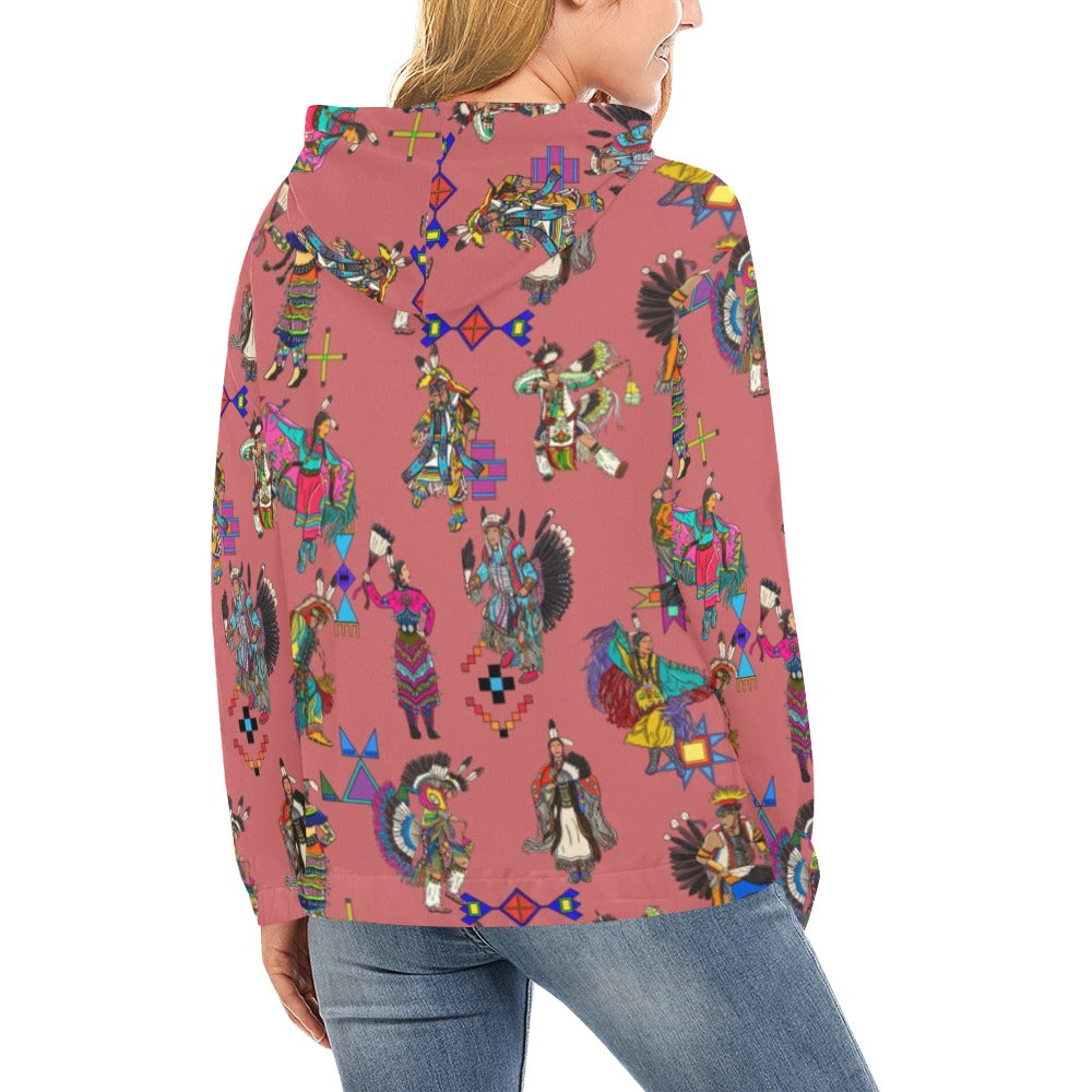 Grand Entry Dancers Terra Cotta Hoodie for Women (USA Size)