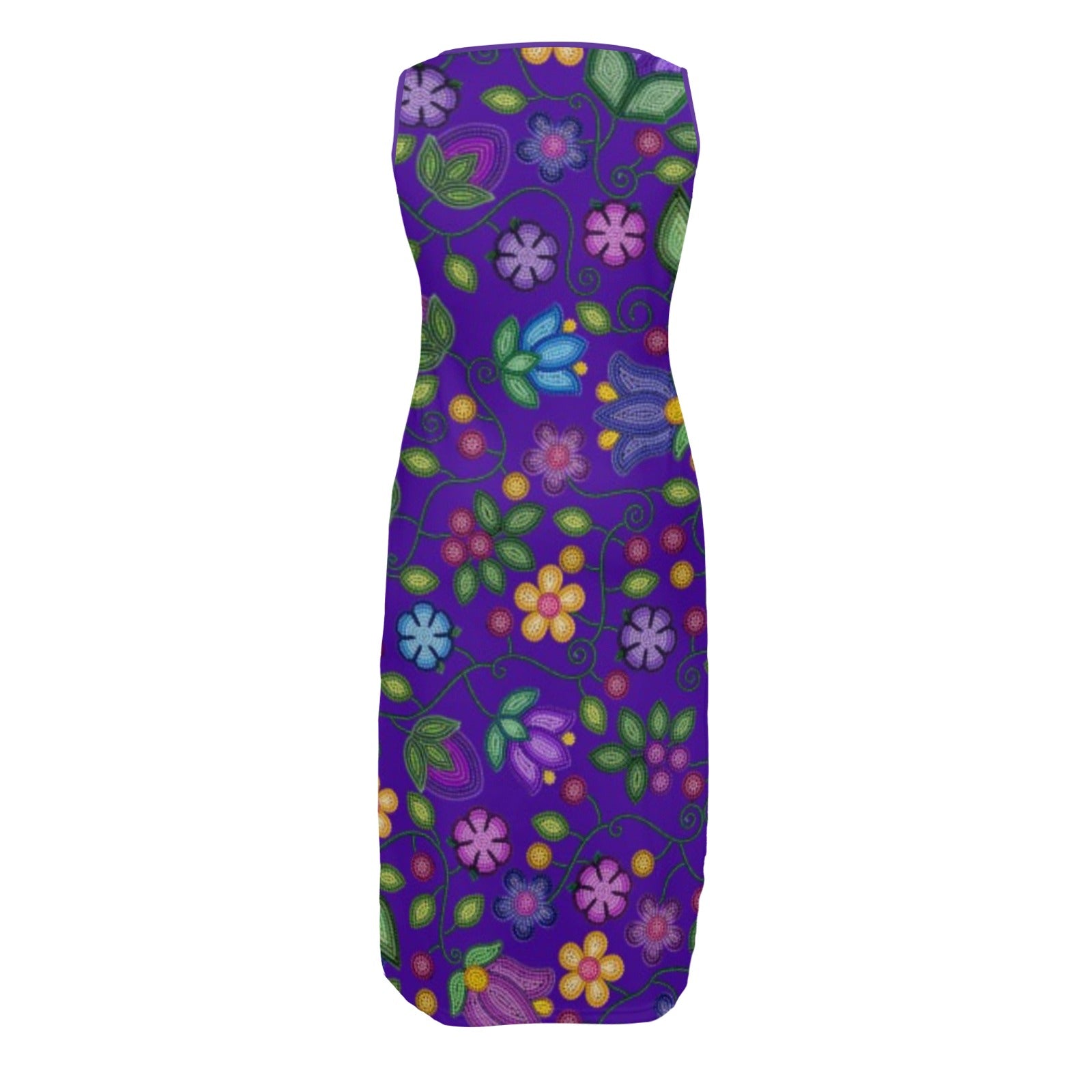 Bloom Uplift Indigo Phaedra Sleeveless Open Fork Long Dress