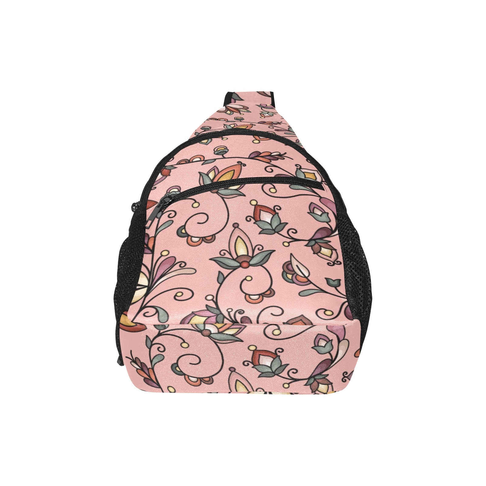 Burnt Sky Petals Peach Chest Bag