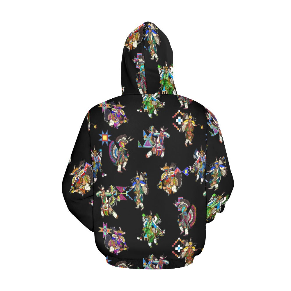Men's Fancy Dancer Black Hoodie for Men (USA Size)