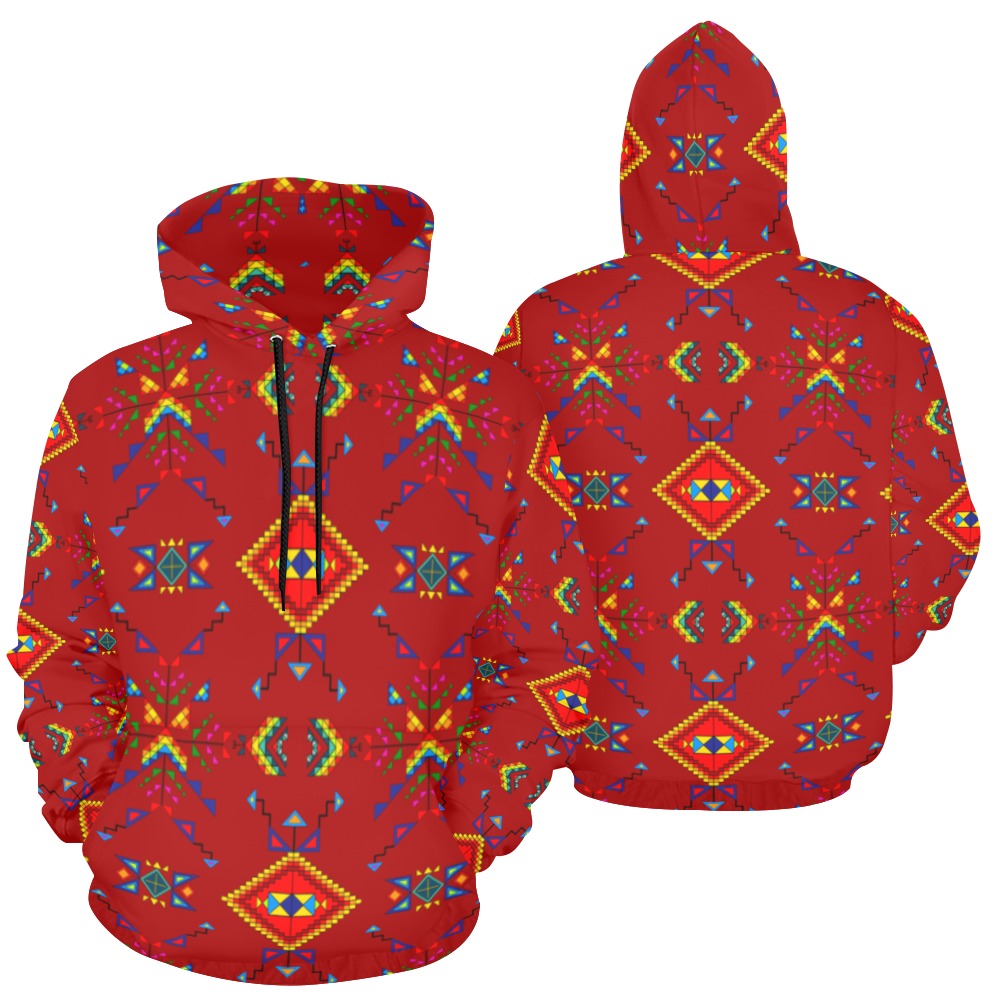 Buffalo Jump Red Hoodie for Women (USA Size)
