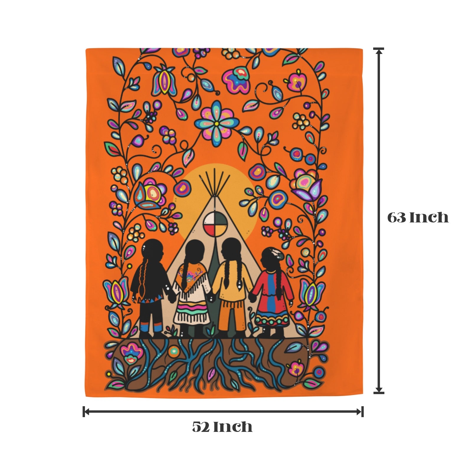 Rooted in Culture Window Curtain 52"x63" (2-Piece)