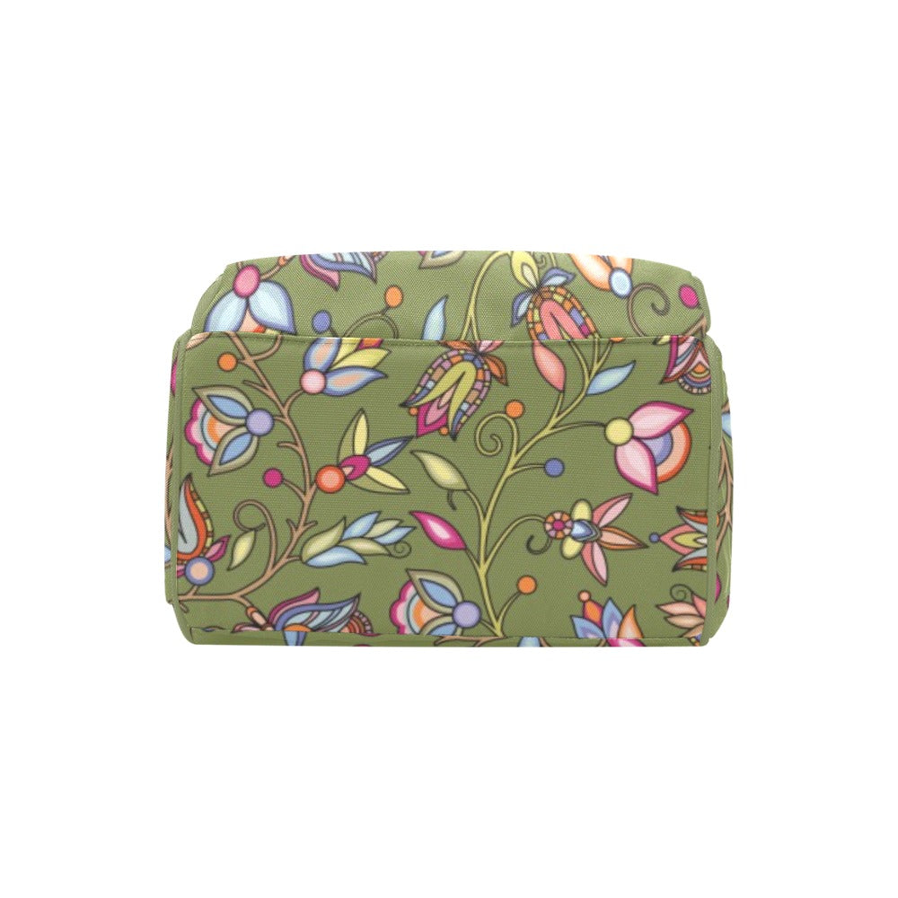 Buffalo Bloom Sage Multi-Function Diaper Backpack/Diaper Bag