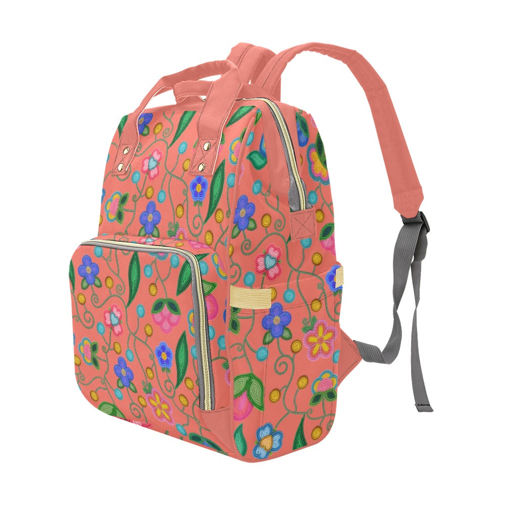 Skyberry Serenade Peach Multi-Function Diaper Backpack/Diaper Bag