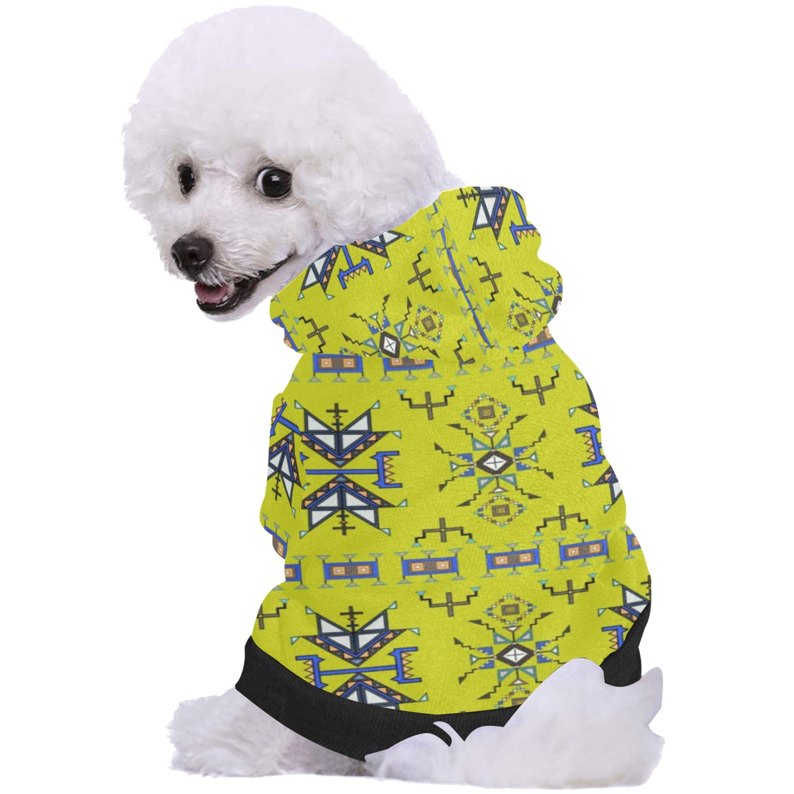 Eagle Strike Lime Pet Dog Hoodie