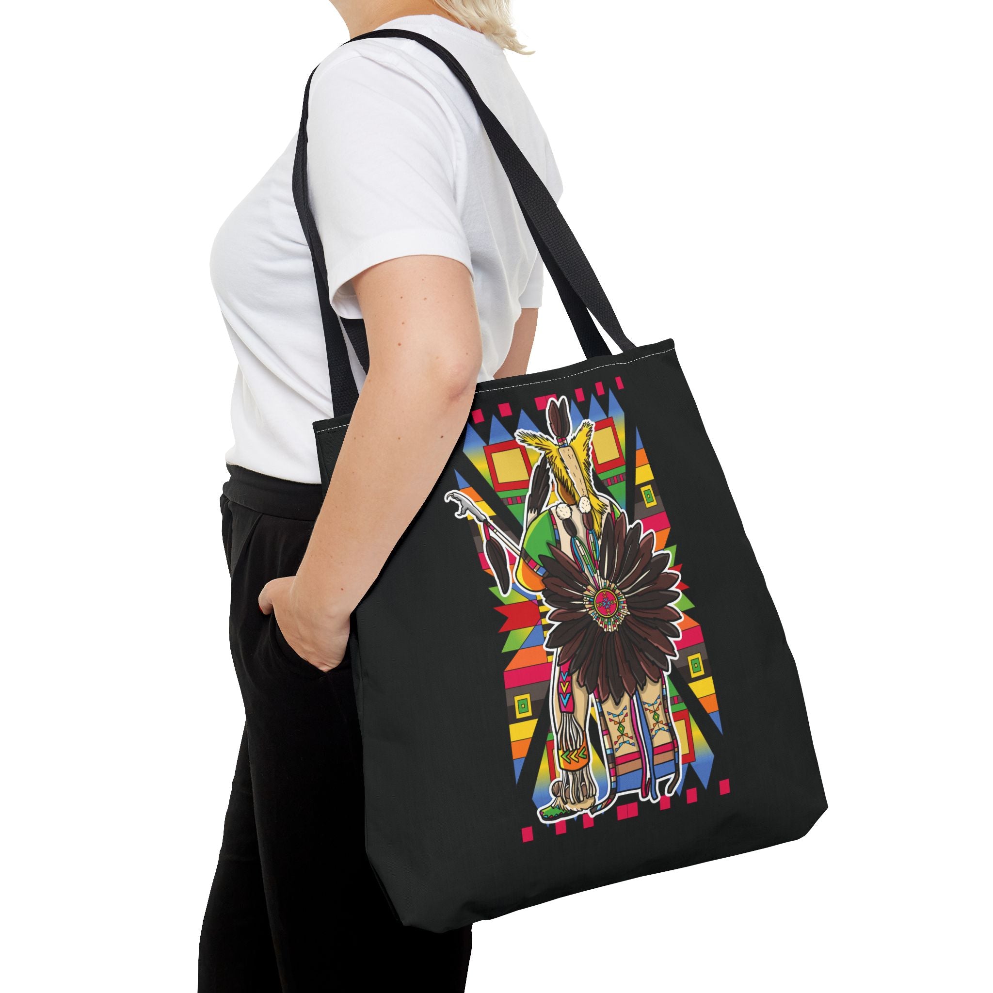 Traditional Powwow Man Dancer 5 Tote Bag