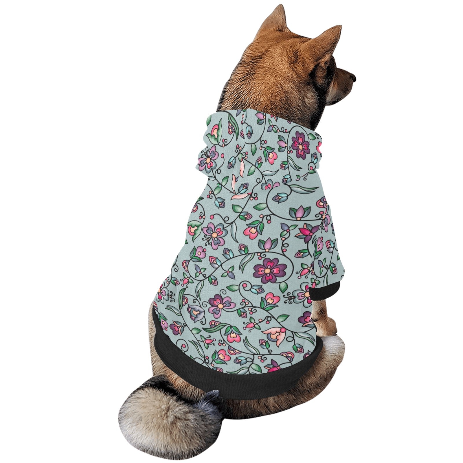 Amber Evening Garland Turquoise Pet Dog Hoodie