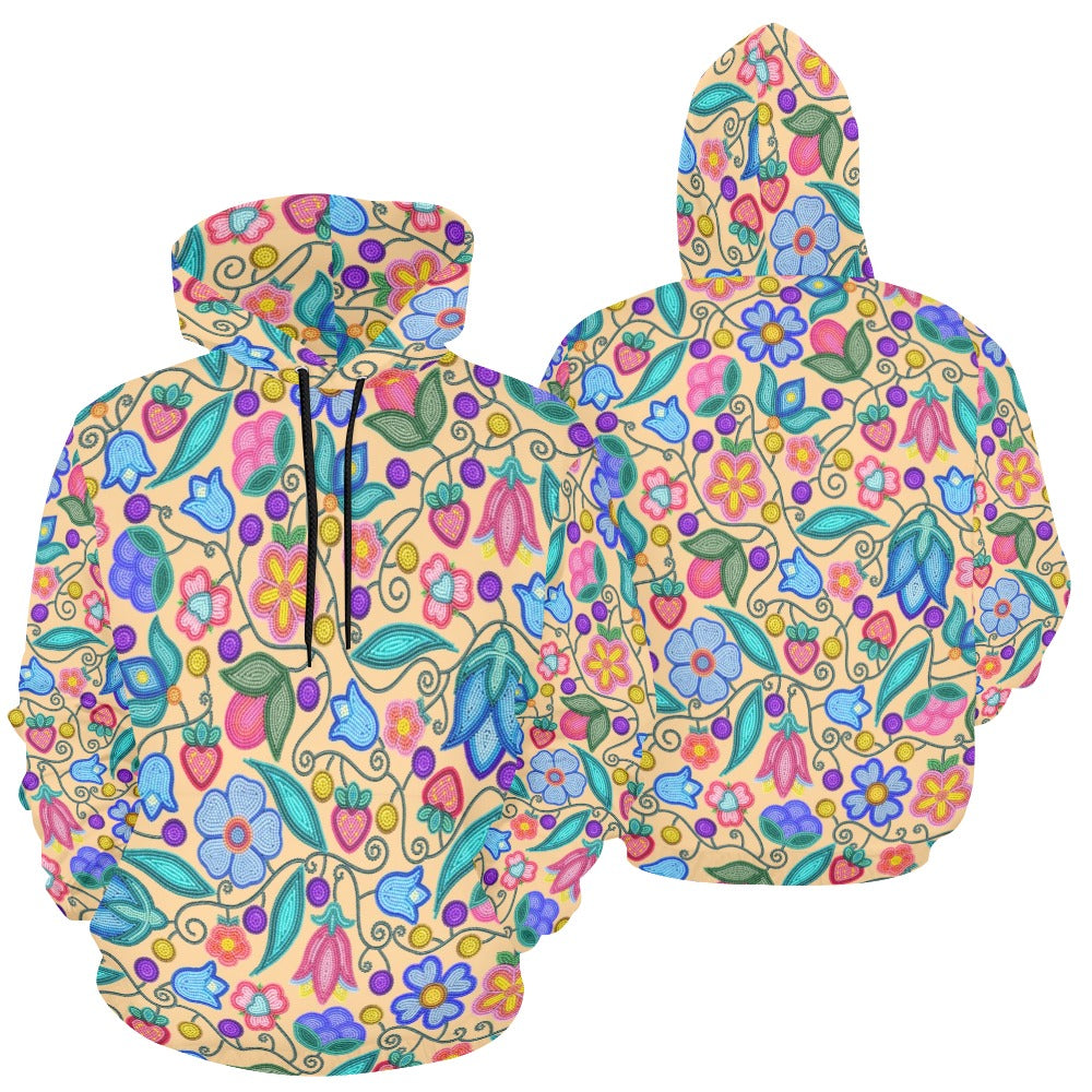 Sweet Offering Cream All Over Print Hoodie for Women (USA Size)