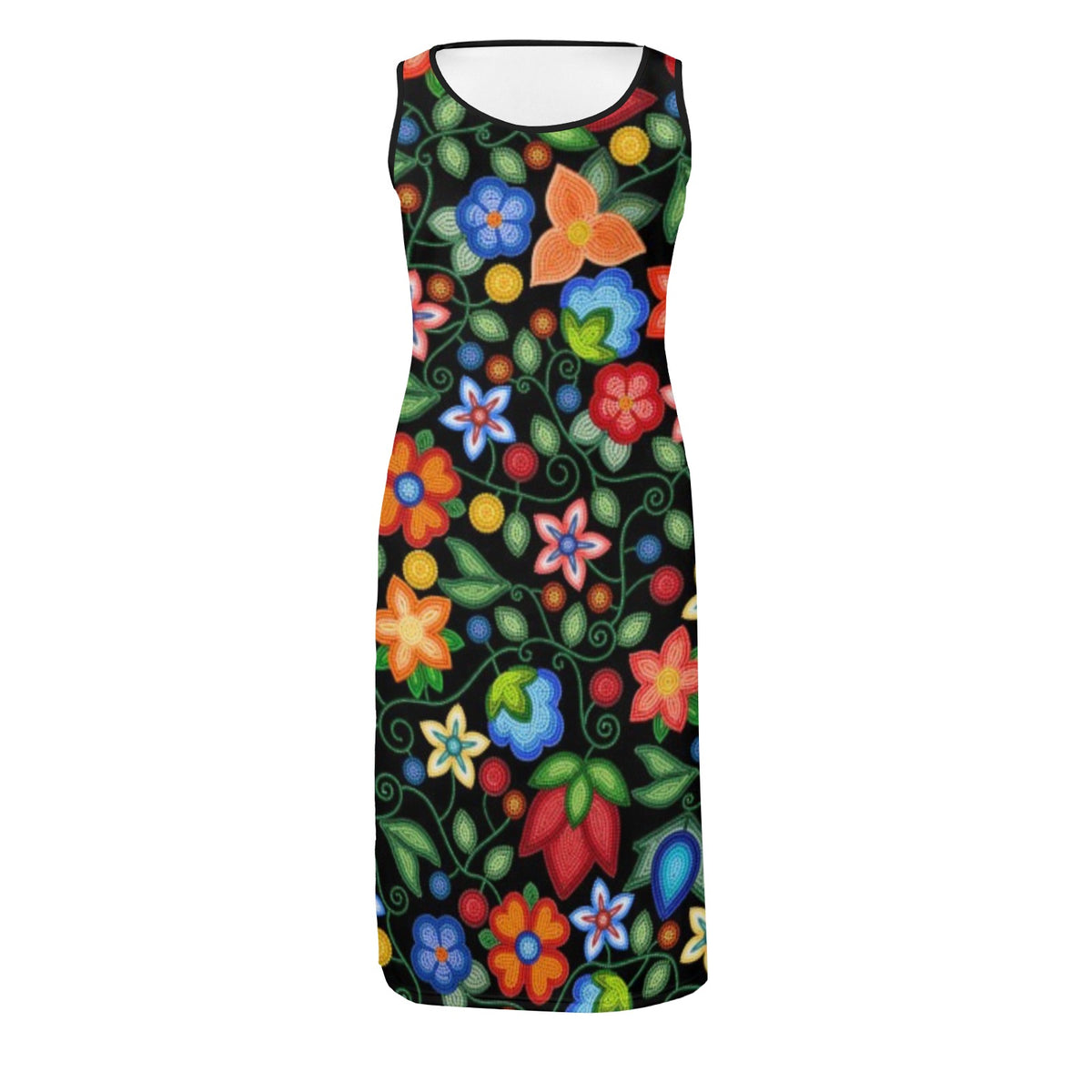 Morning Harmony Black Phaedra Sleeveless Open Fork Long Dress