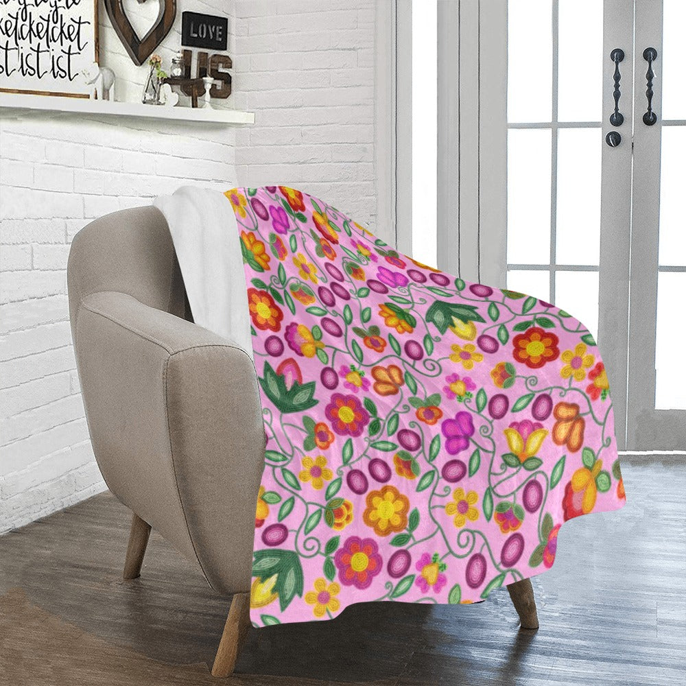 Boreal Bounty Pink Ultra-Soft Micro Fleece Blanket 40"x50"