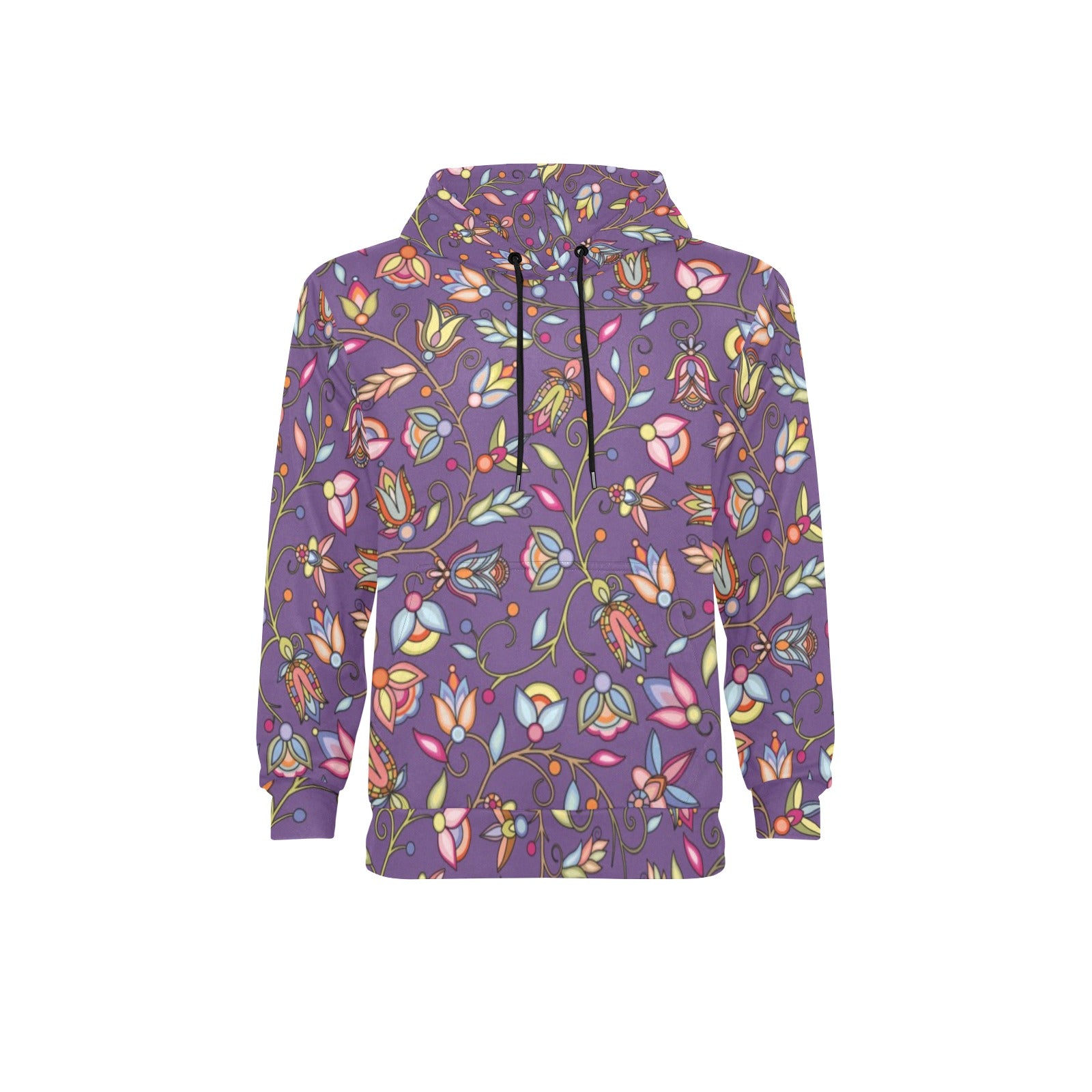 Buffalo Bloom Nightcloud Men's Long Sleeve Fleece Hoodie
