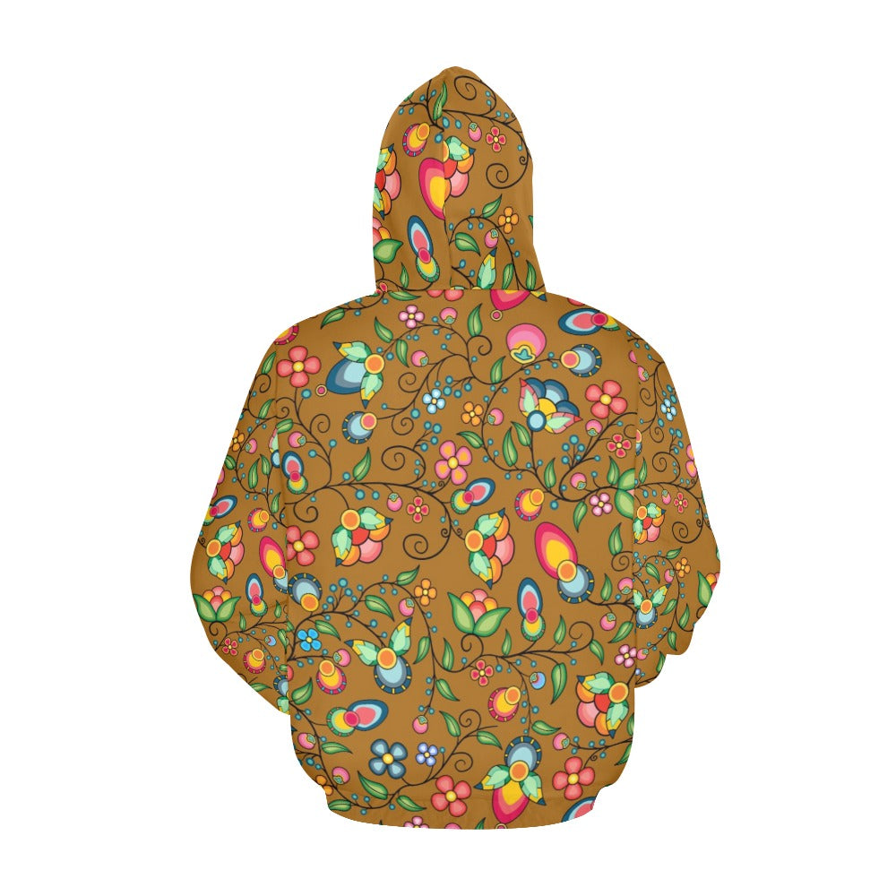 Floral Bounty Fall Leaves Hoodie for Women (USA Size)