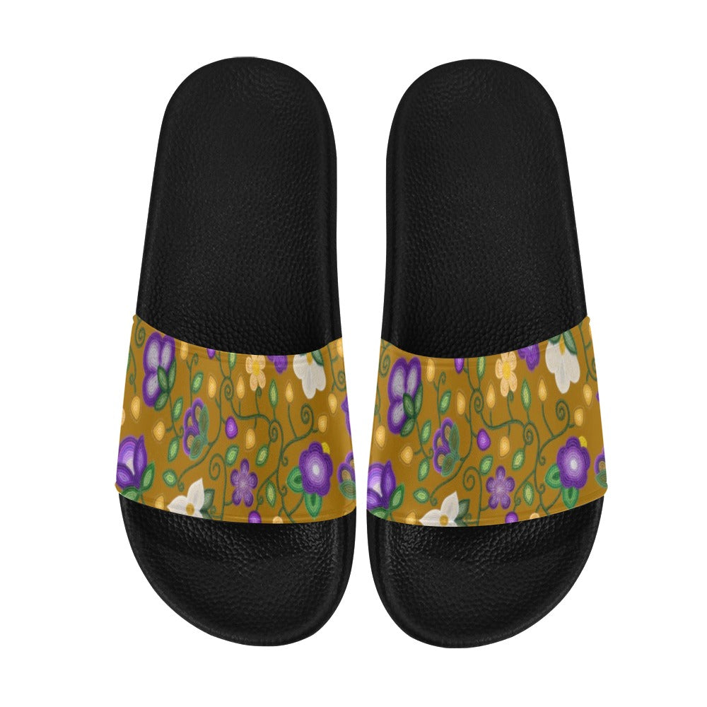 Midnight Moss Bloom Toffee Men's Slide Sandals