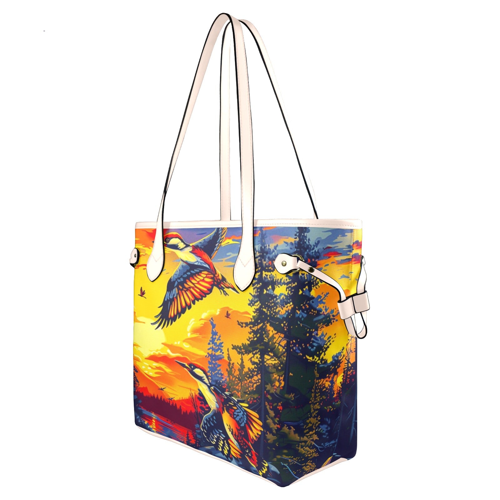 Woodpecker Medicine Clover Canvas Tote Bag