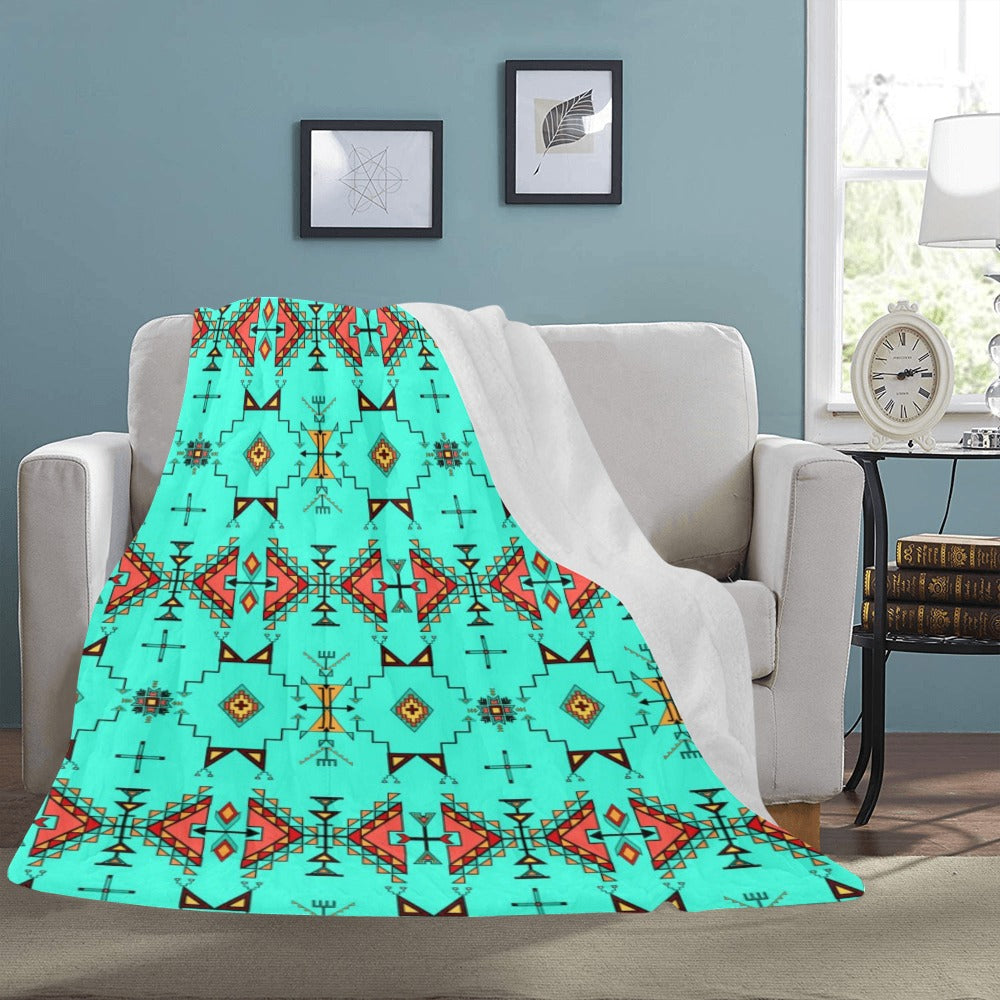 Thunder Flight Turquoise Ultra-Soft Micro Fleece Blanket 60"x80"
