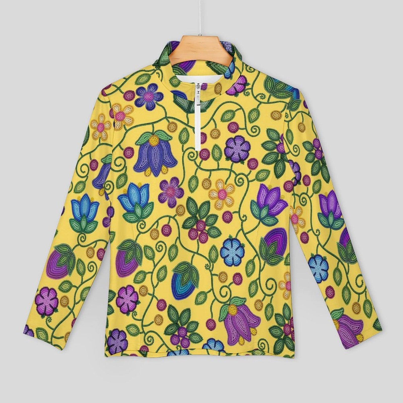 Bloom Uplift Yellow Long Sleeve Yoga Shirt