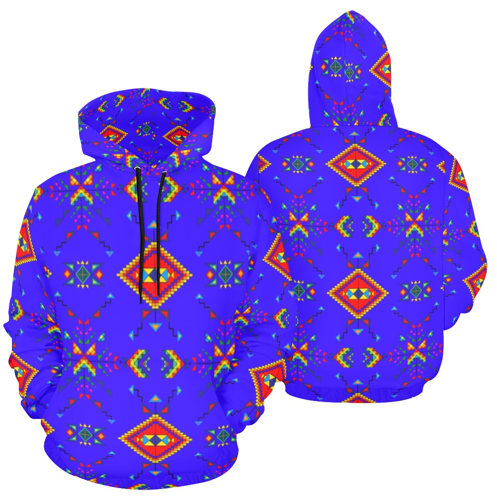 Buffalo Jump Blue Hoodie for Men (USA Size)