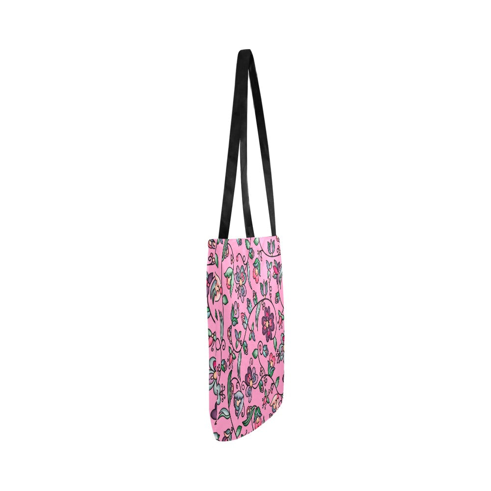 Amber Evening Garland Pink Reusable Shopping Bag (Two sides)