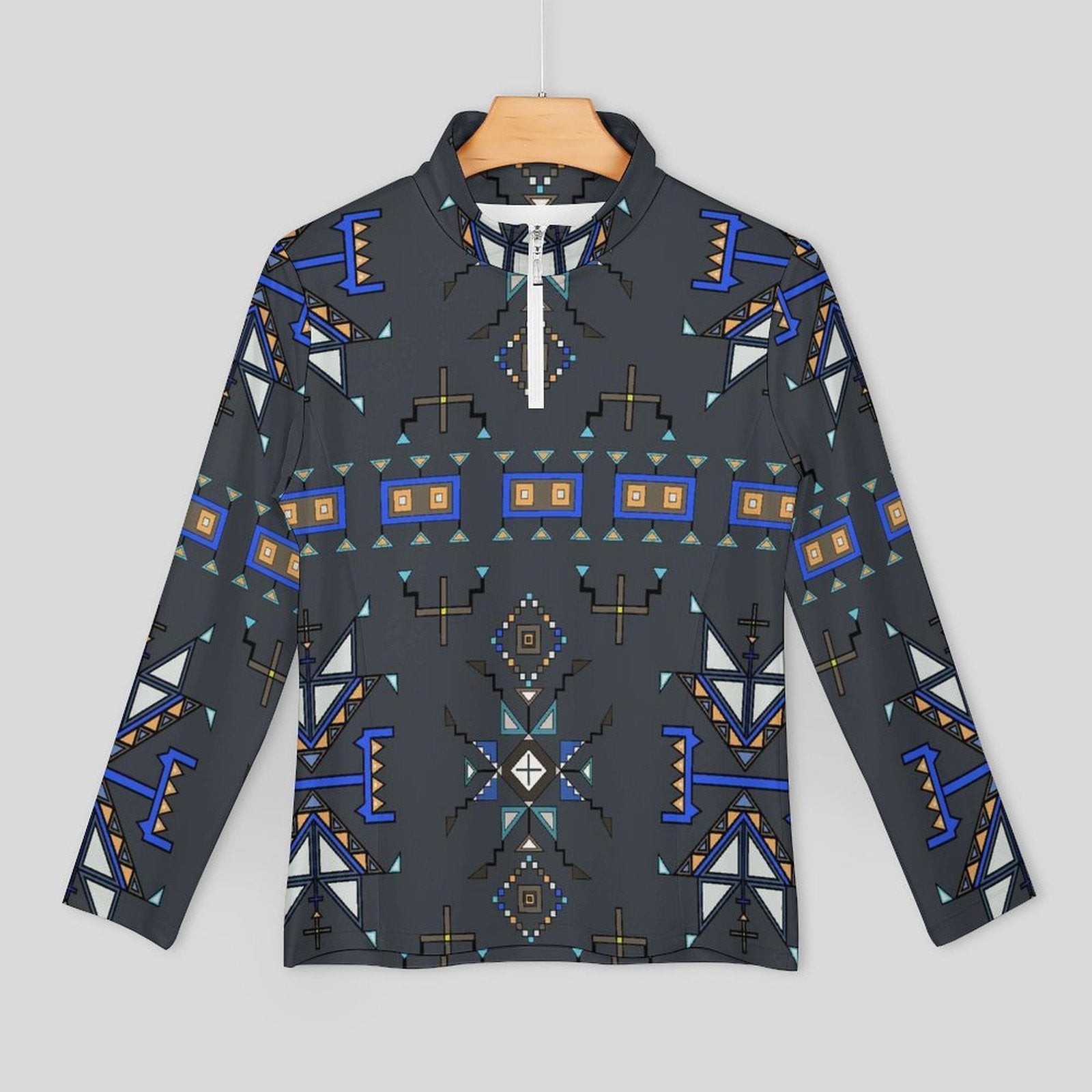 Eagle Strike Gray Long Sleeve Yoga Shirt