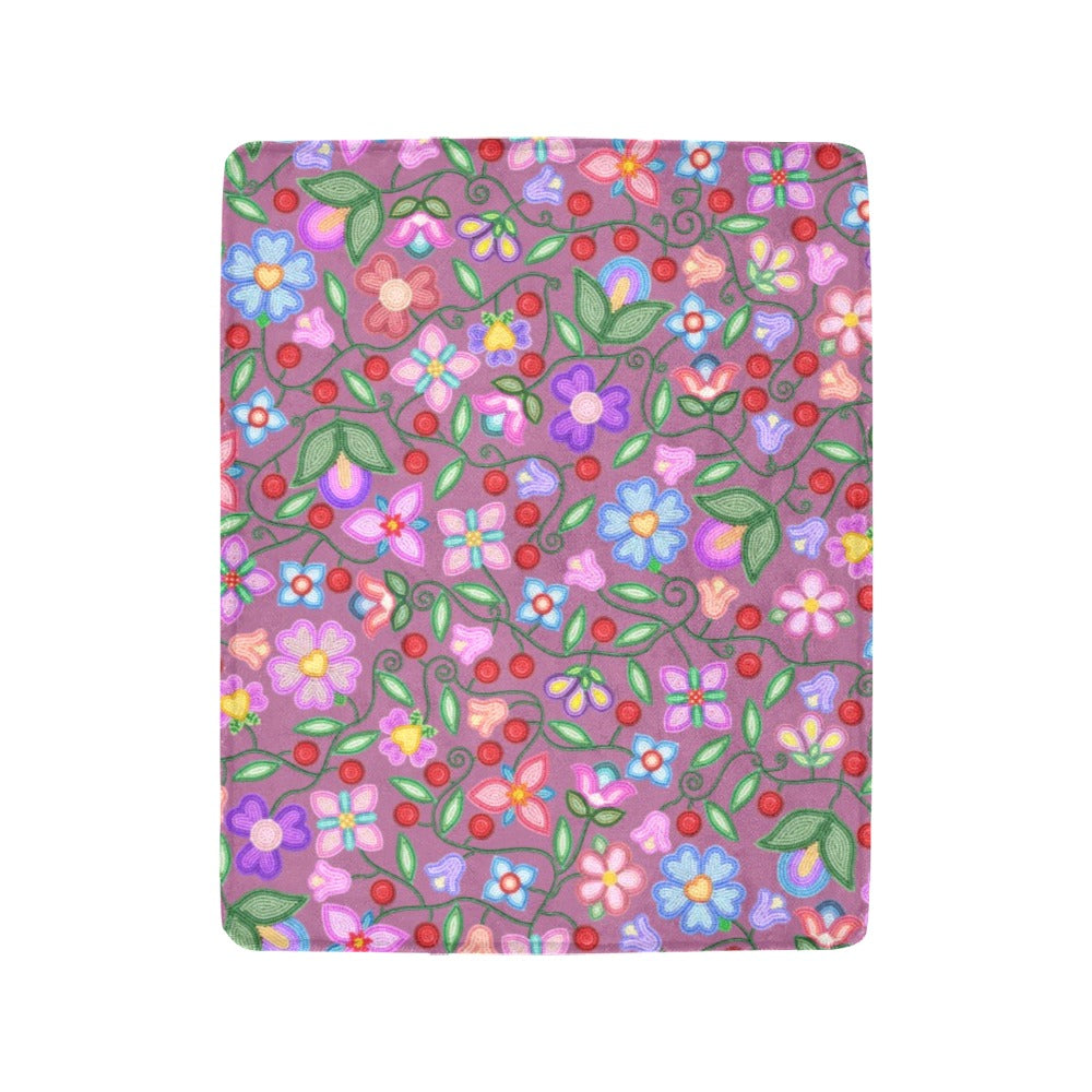 Petal Harmony Dusty Rose Ultra-Soft Micro Fleece Blanket 40"x50"