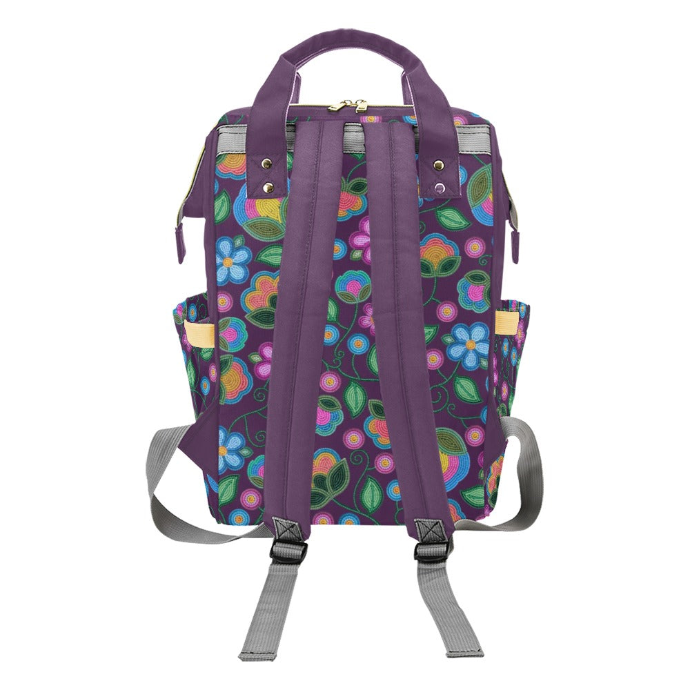 Turquoise Sunbeam Violet Multi-Function Diaper Backpack/Diaper Bag