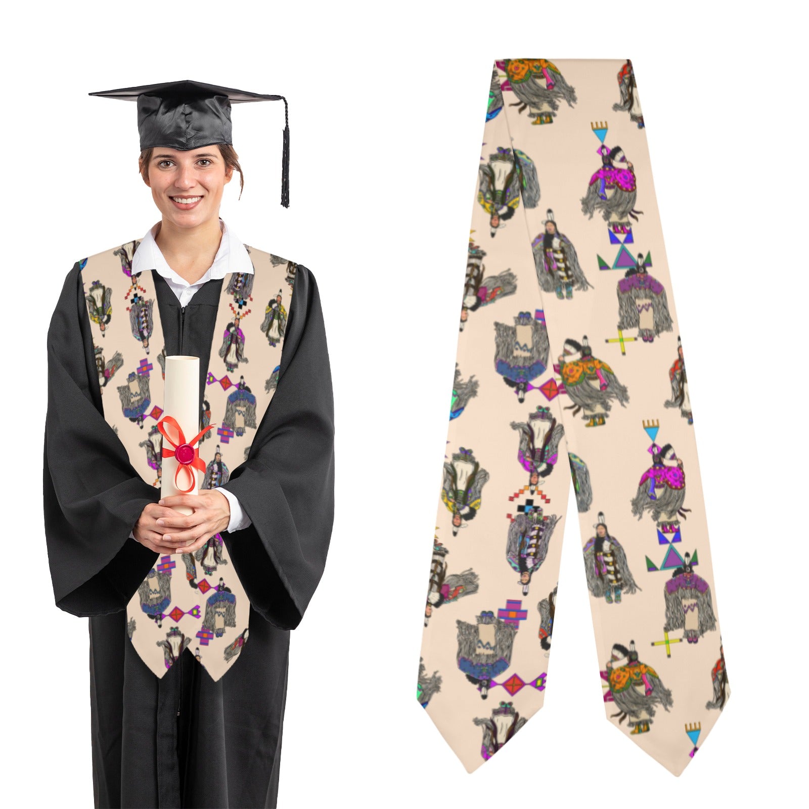 Women's Tradish Dancers Muslin Graduation Stole
