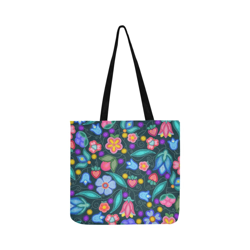 Sweet Offering Dark Teal Reusable Shopping Bag (Two sides)